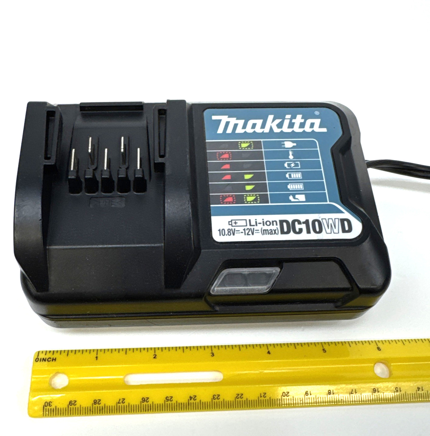 Makita DC10WD CXT 12V Li-Ion Charger, Black/Blue (Tested)