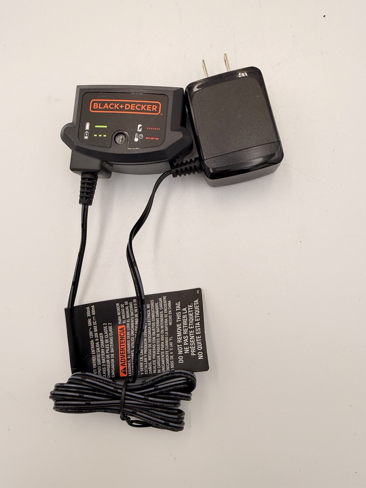 BLACK+DECKER LCS1620B Black 20V MAX Lithium Battery Charger Digital Indicator