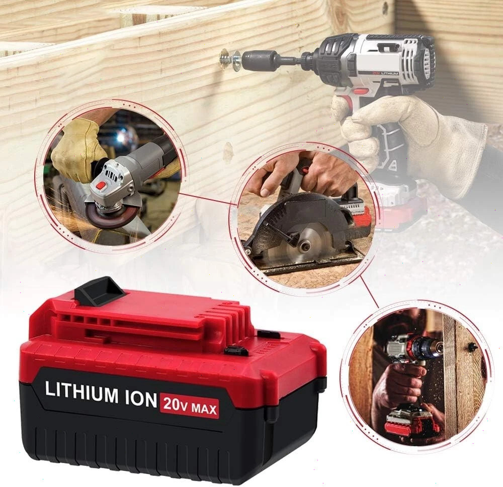 20 Volt Lithium-Ion Battery / Charger for PORTER CABLE 20V Max PCC680L PCC685L