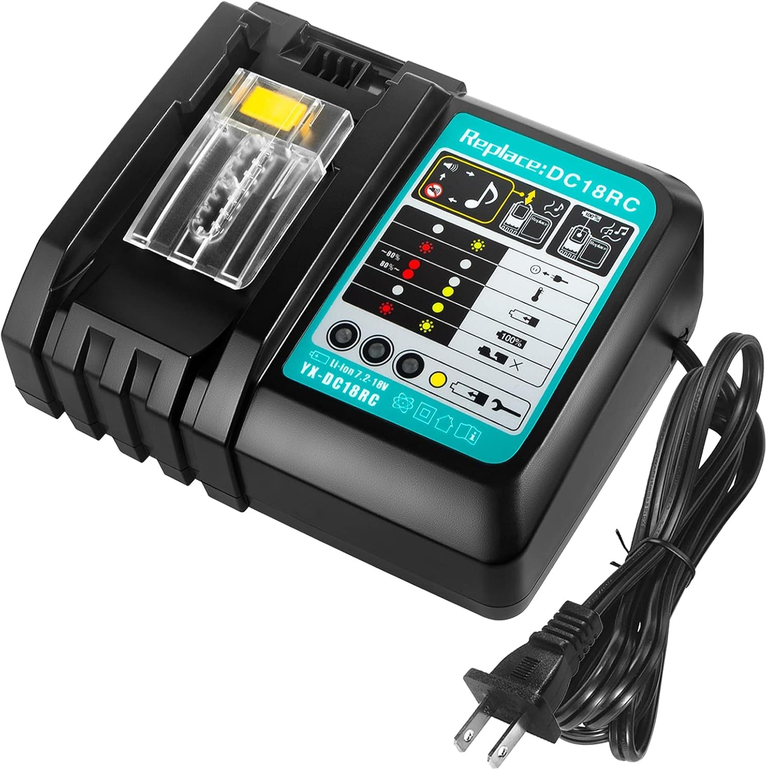 BL1850 14.4V-18V Li-Ion Battery Charger For Makita BL1860 BL1840B BL1820 BL1815