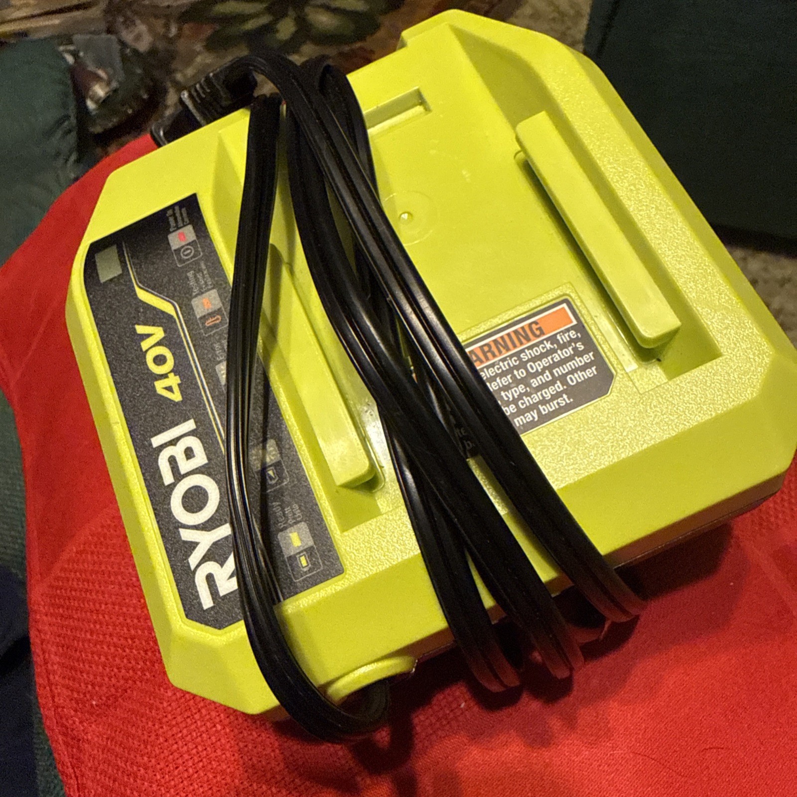 Ryobi OP408VNM 40V Lithium-Ion Fast Rapid Quick Charger USED