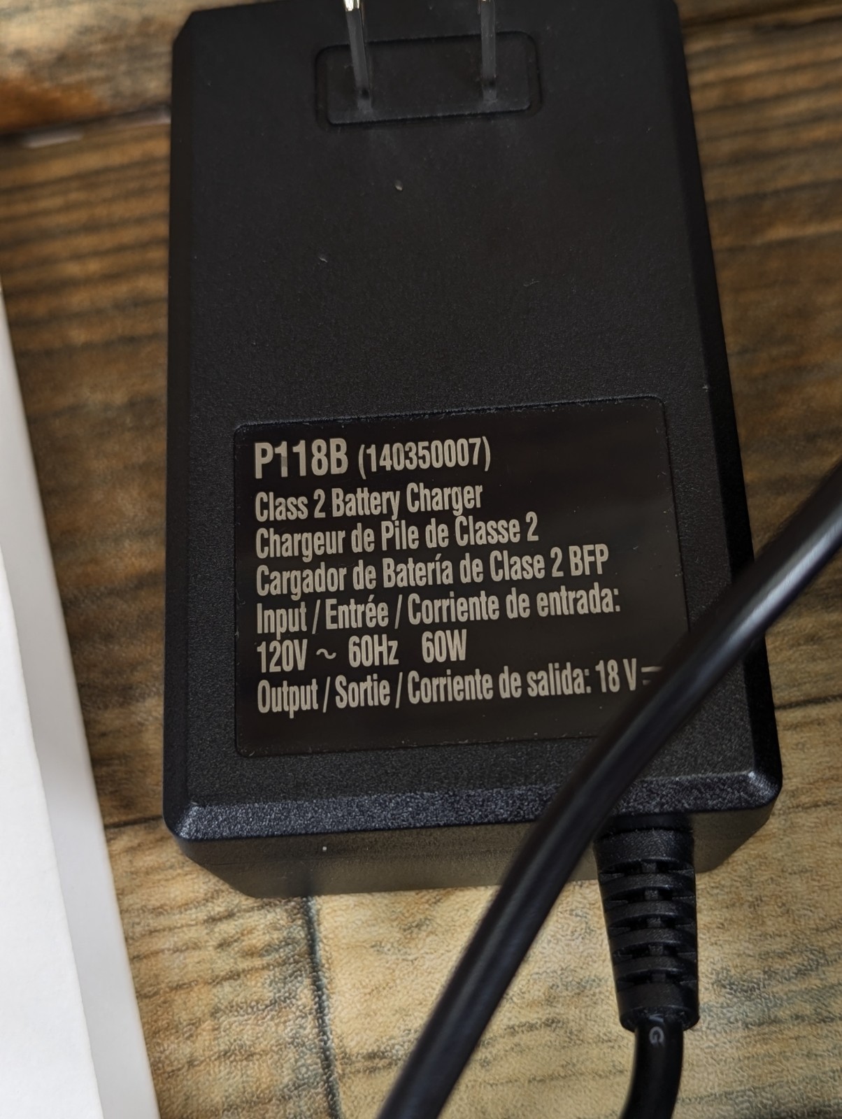 Ryobi Battery Charger P118B 18V One+ (Charger Only) Tested With Manual