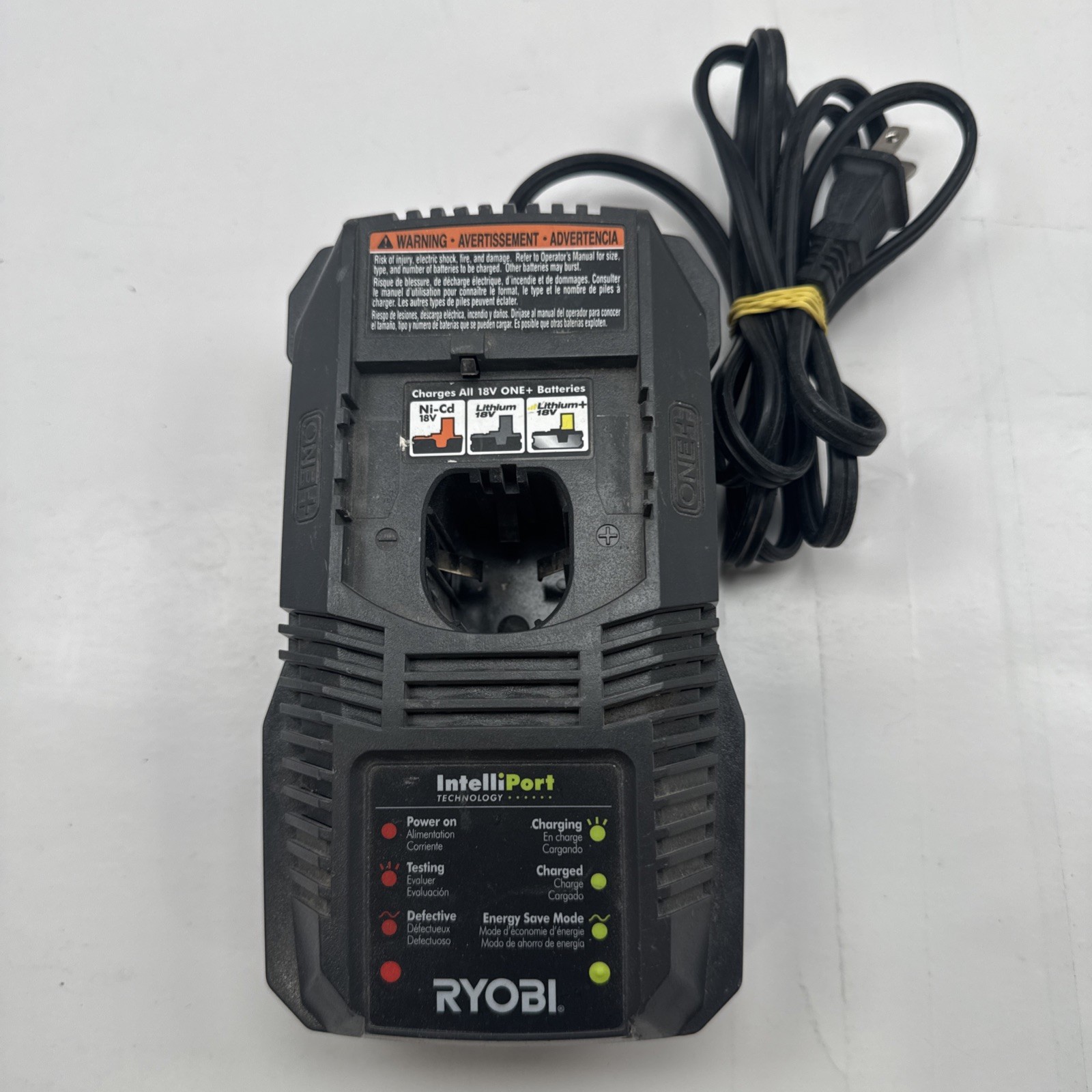 Ryobi P118 IntelliPort Battery Charger 18V **NO BATTERY INCLUDED *Tested & Works