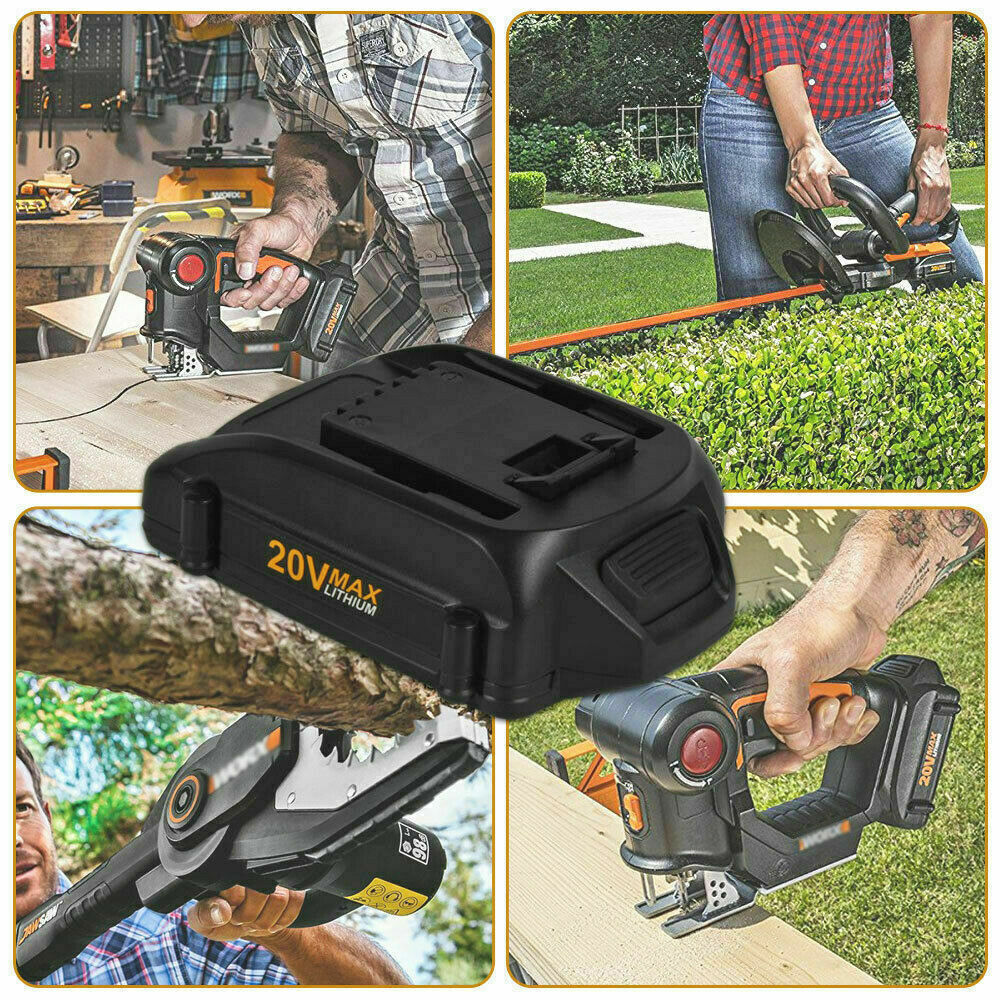For WORX 20V MAX Extend Lithium Battery or Charger 20 Volt WA3520 WA3525 WA3575