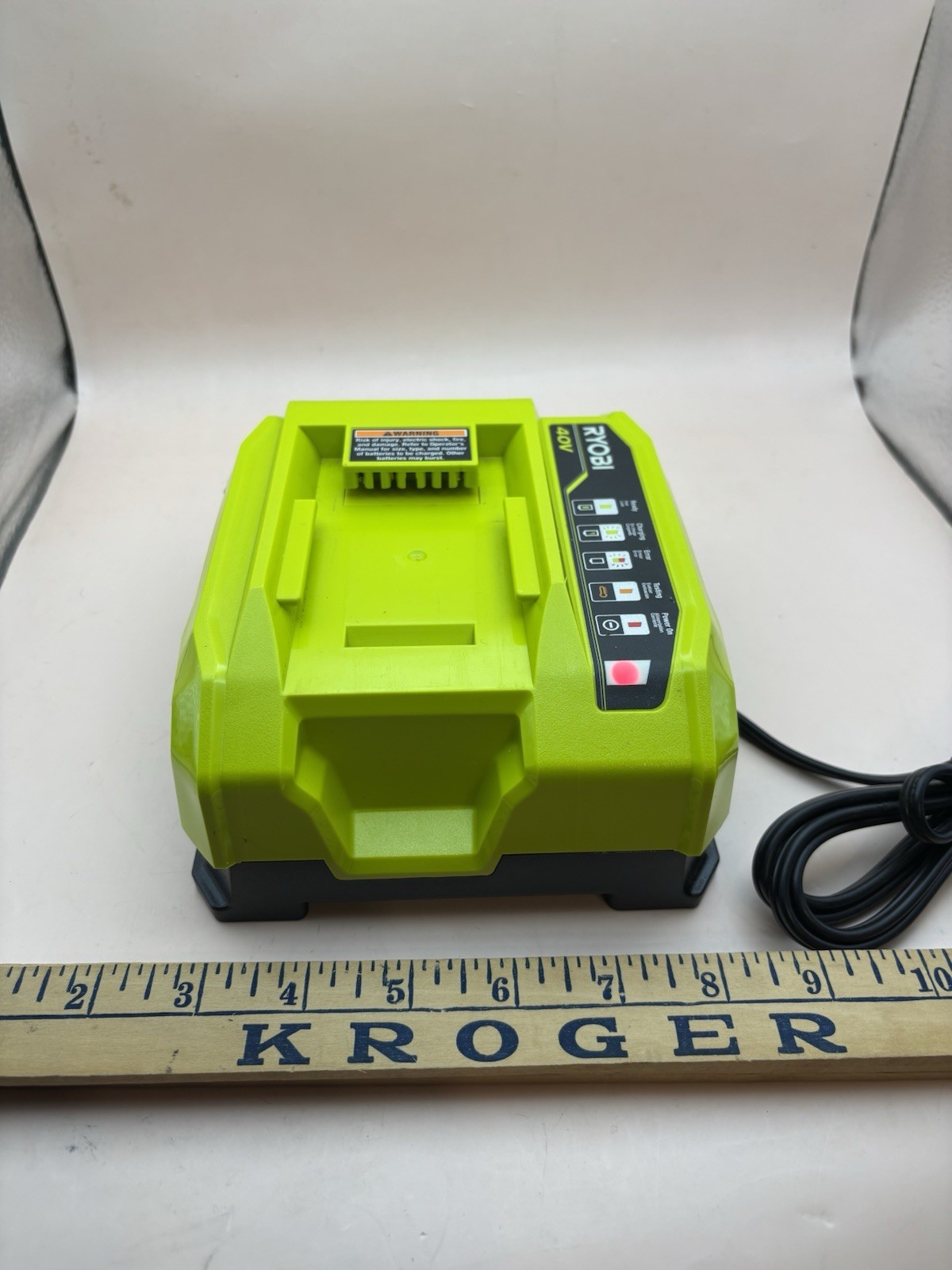 Genuine RYOBI OP406VNM 40V 40Volt Lithium-Ion Rapid Quick Charger