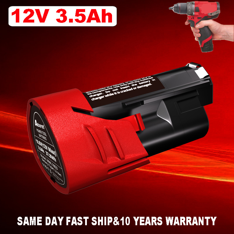 For Milwaukee M12 CP2.5 3.5Ah 12V HIGH OUTPUT NewLithium Battery (48-11-2425) US