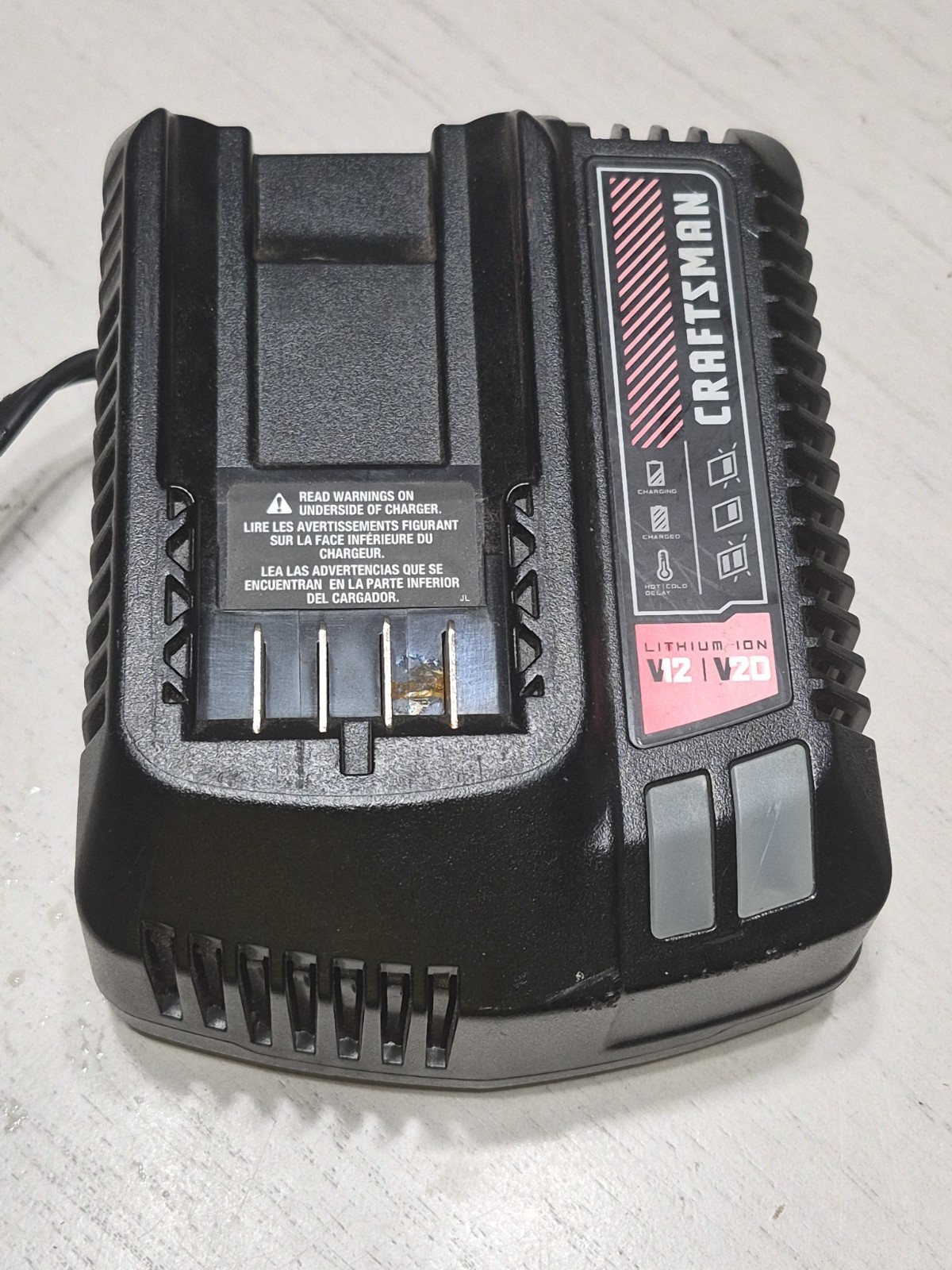 Craftsman CMCB102 Type 1 12-20V Max Lithium-Ion Battery Charger 12V 24V