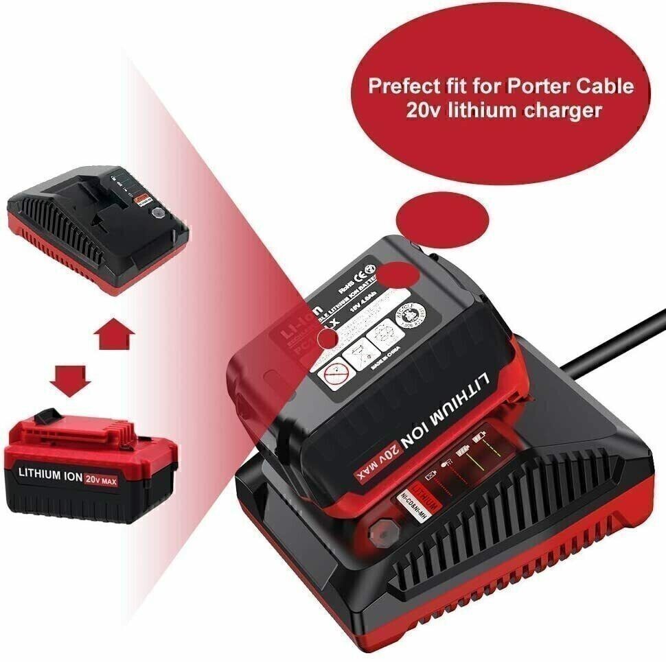1-3Pack For PORTER CABLE 20 Volt 8.0AH Lithium-Ion Max Battery PCC680L PCC685L