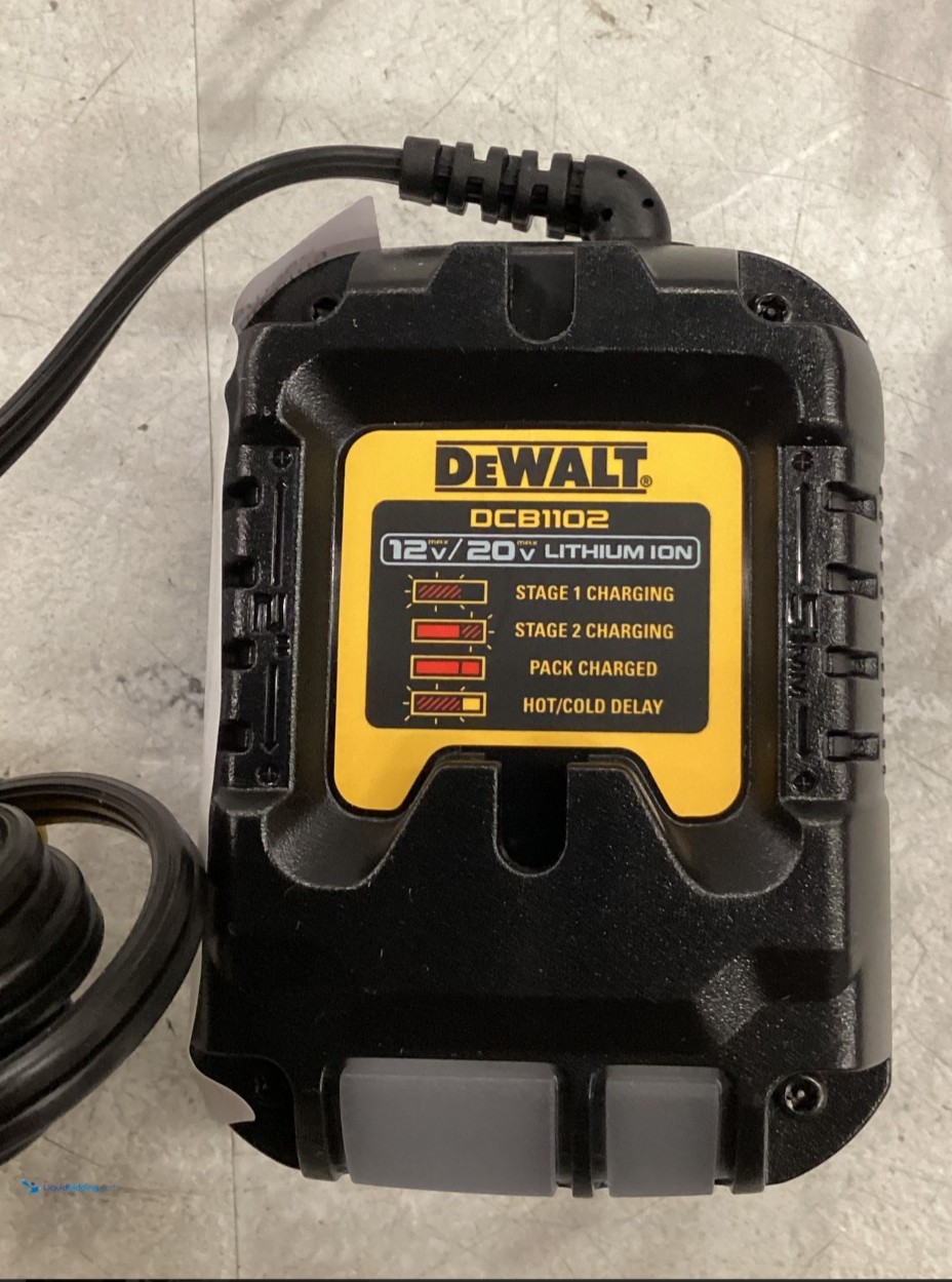 DEWALT DCB1102 12V/20V MAX Li-Ion Battery Charger Black Charges 1 Battery