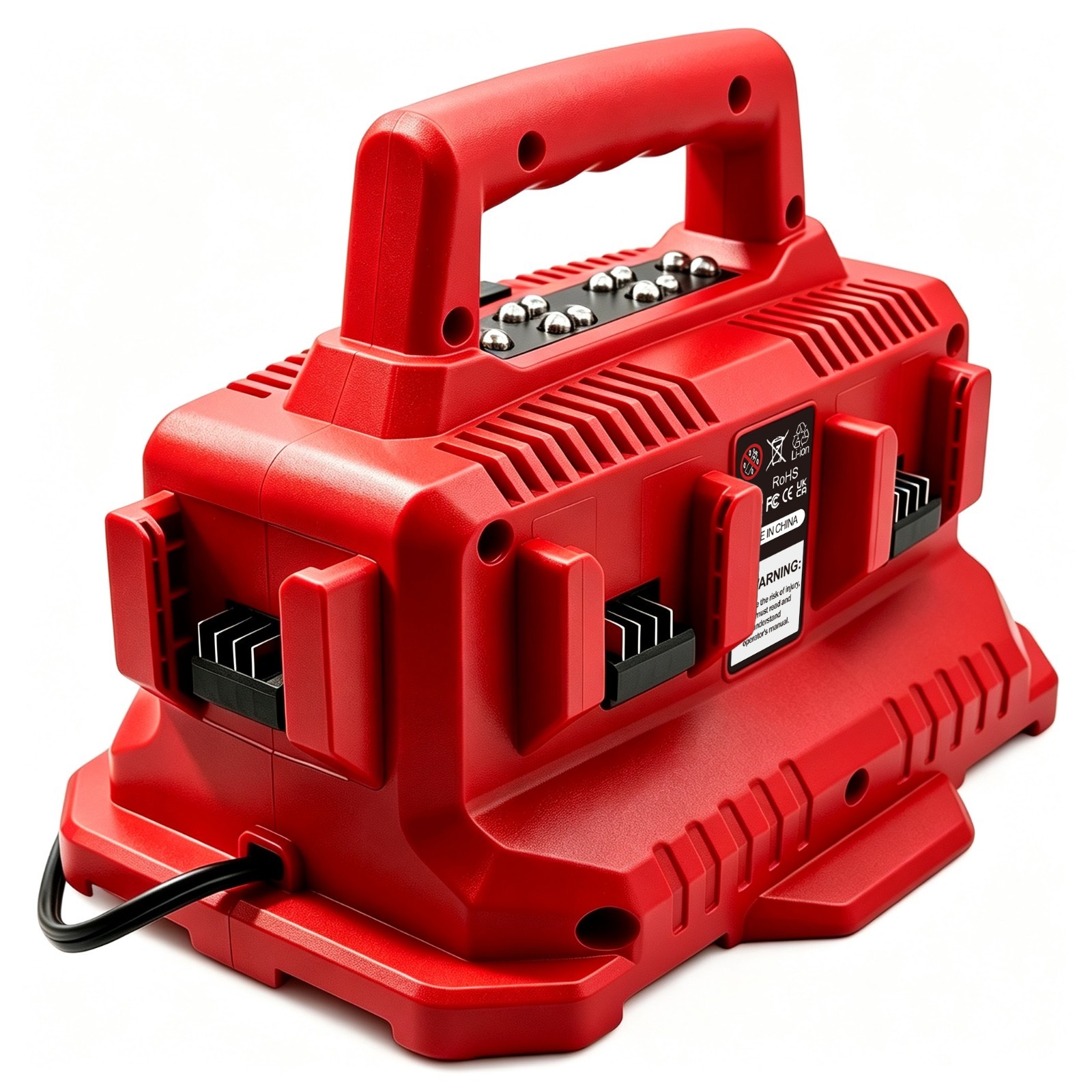6-Port Sequential Charging Station Compatible with Milwaukee 18V 48-59-1806