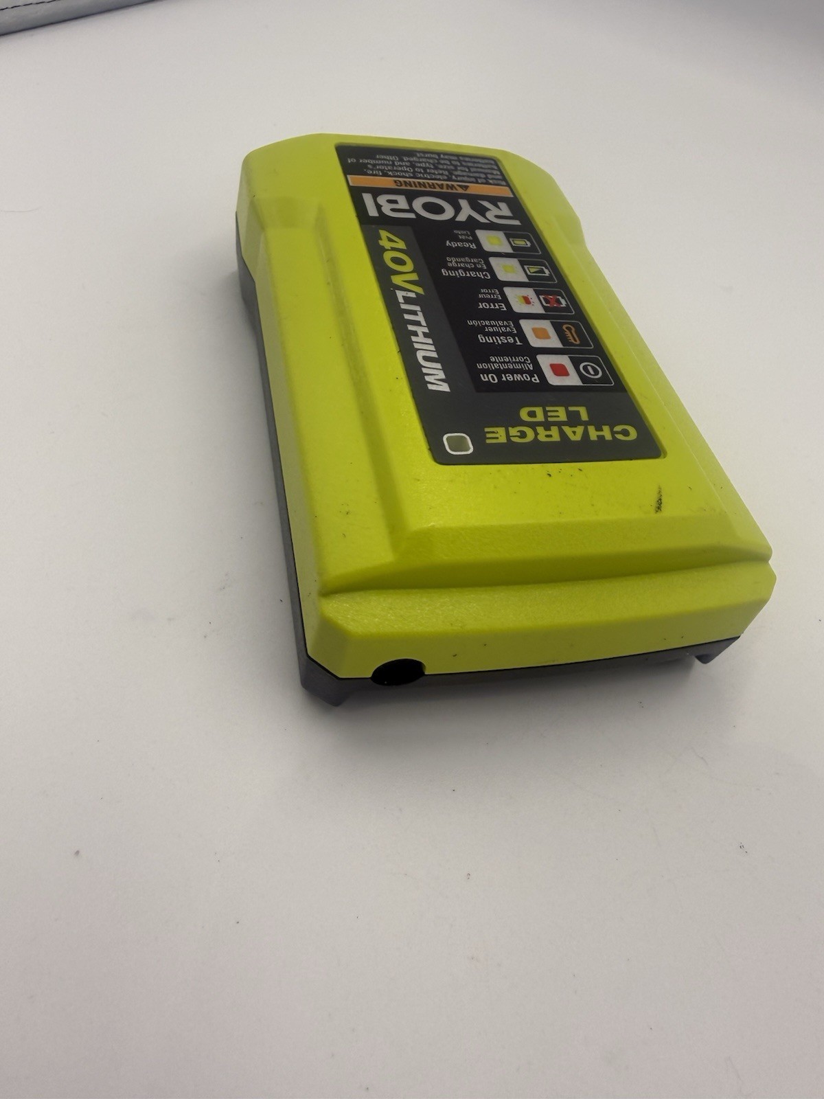 RYOBI 40-Volt Lithium-Ion Charger 0P404VNM – NO Cable Included
