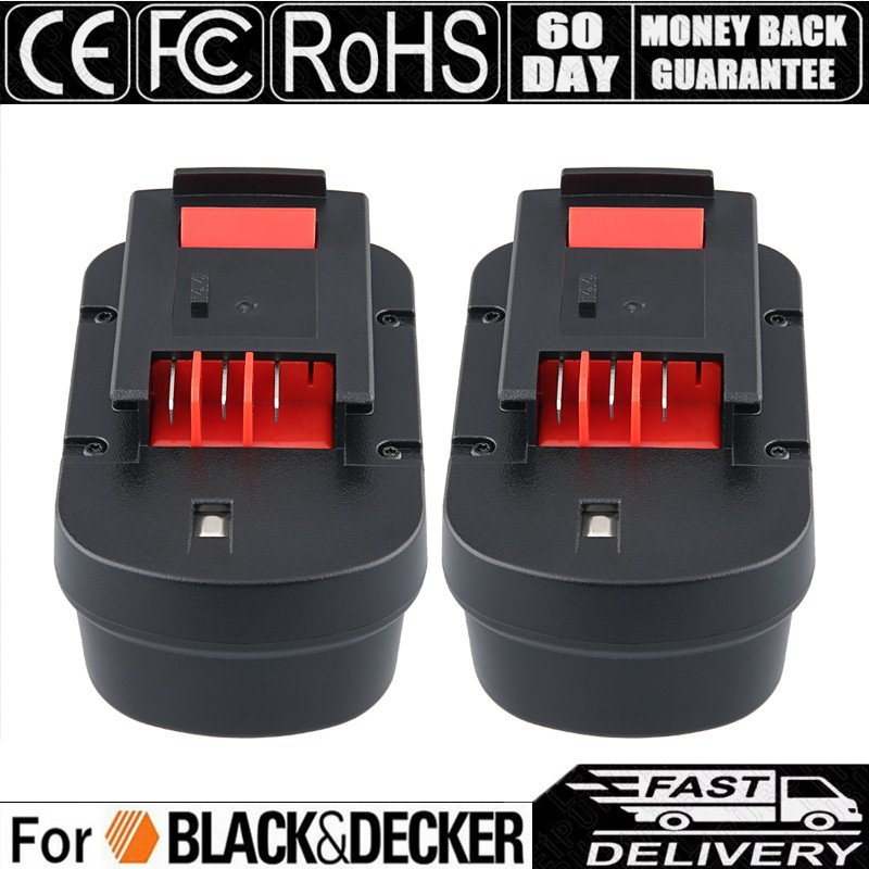 2-Pack for BLACK+DECKER 14.4V Slide Battery HPB14 FIRESTORM FSB14 499936-34 A14