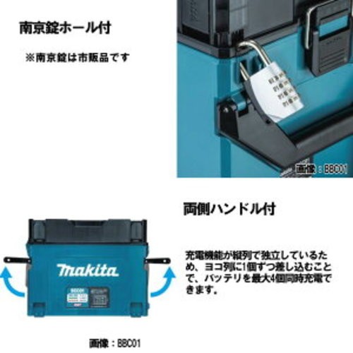 Makita A78346 BCC01 40Vmax 8Port Multi Battery Charger Case Tool Only No Battery
