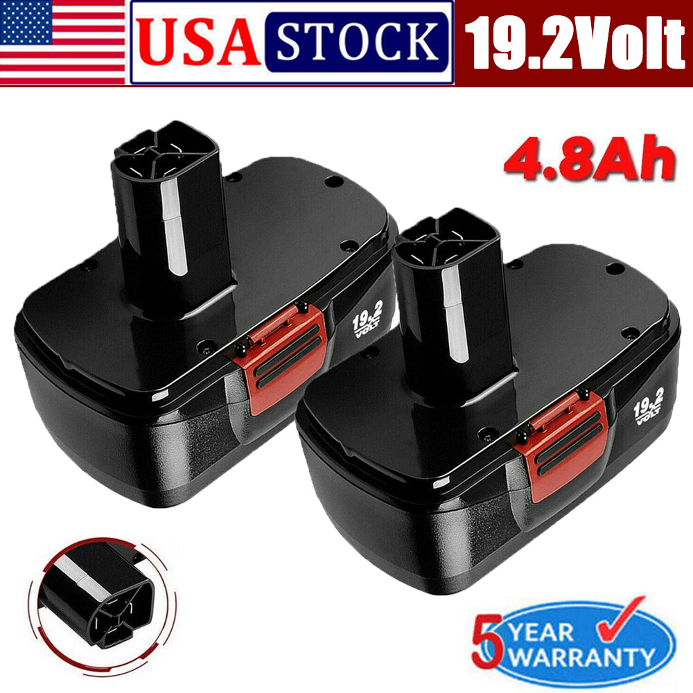 2Pack for Craftsman 19.2 Volt Battery C3 DieHard 130279005 11375 11376 130279003