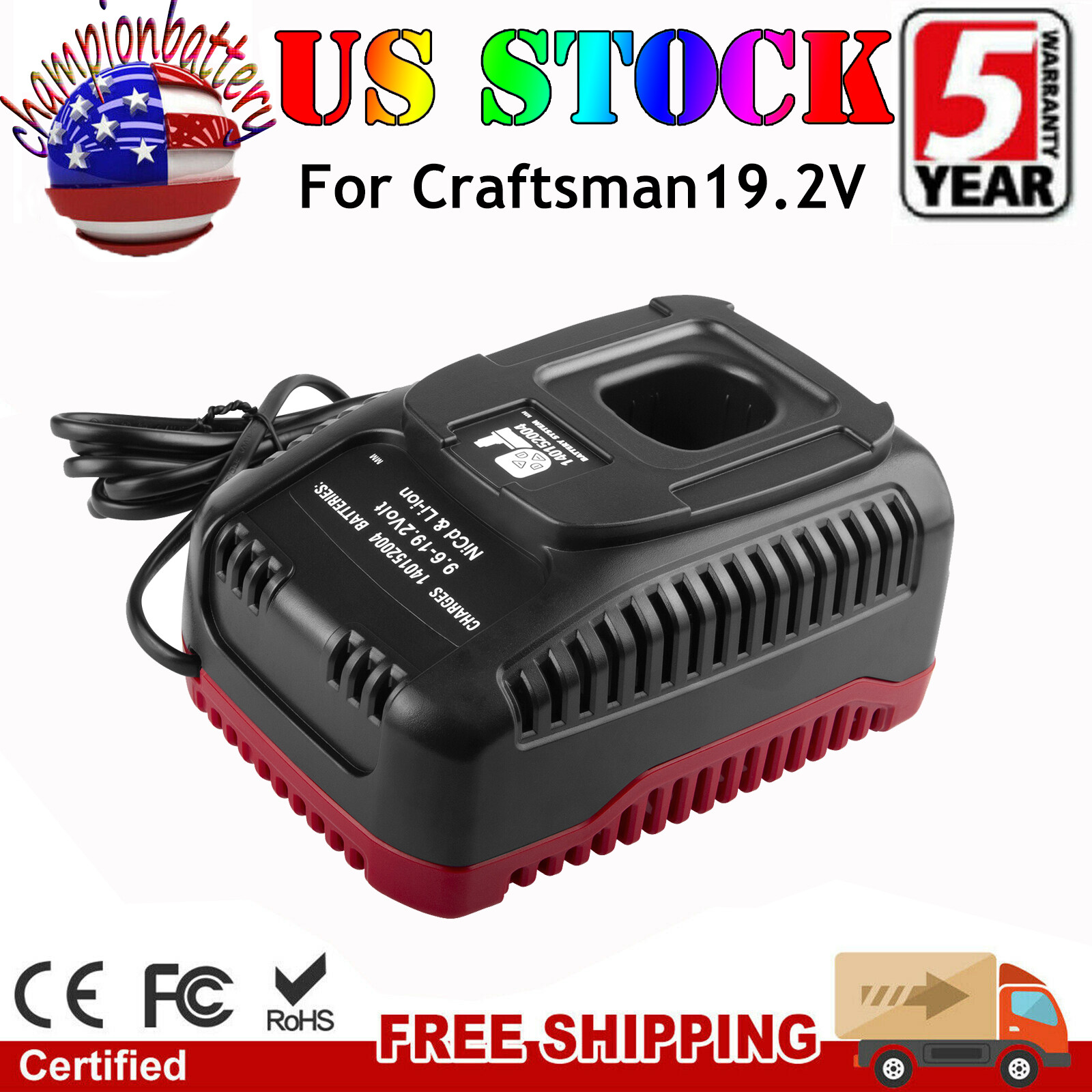 19.2V C3 Battery Charger for Craftsman C3 140152004 315.CH2030 315.CH2021 5336