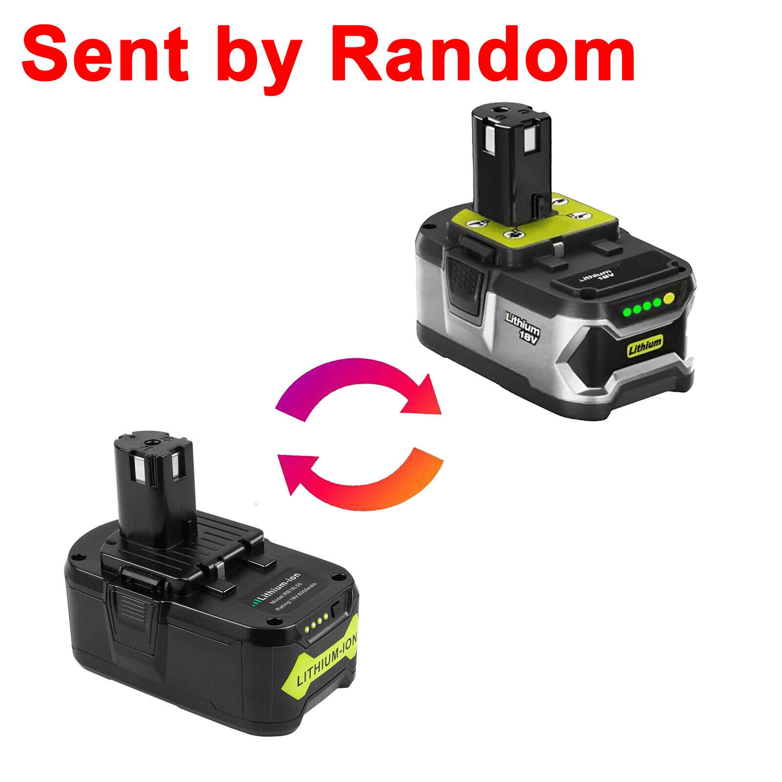 2/1PACK 8Ah For RYOBI P108 18V One Plus High Capacity Battery 18Volt Lithium-Ion