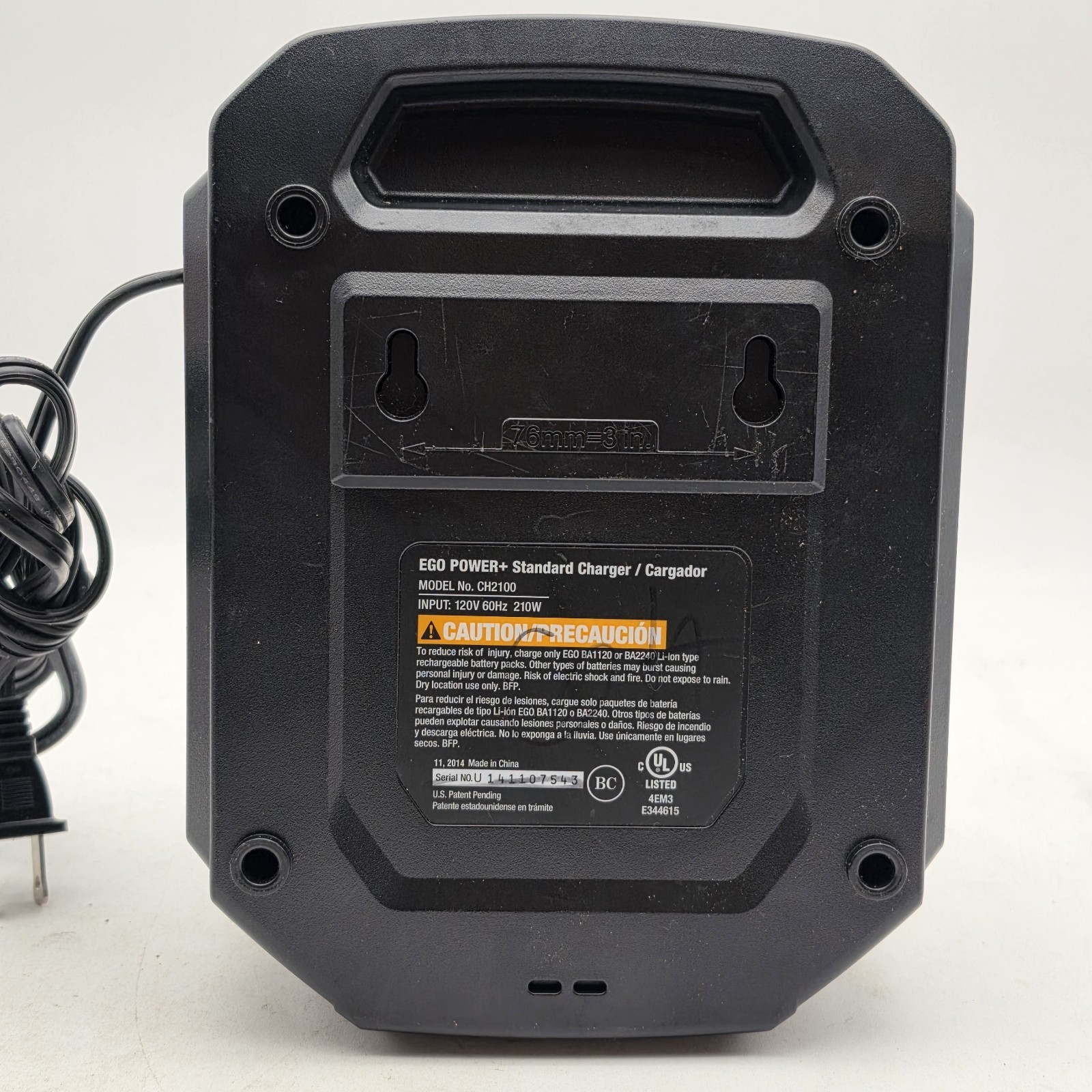EGO Power+ CH2100 56-Volt Lithium-ion Standard Charger Battery and for EGO Power