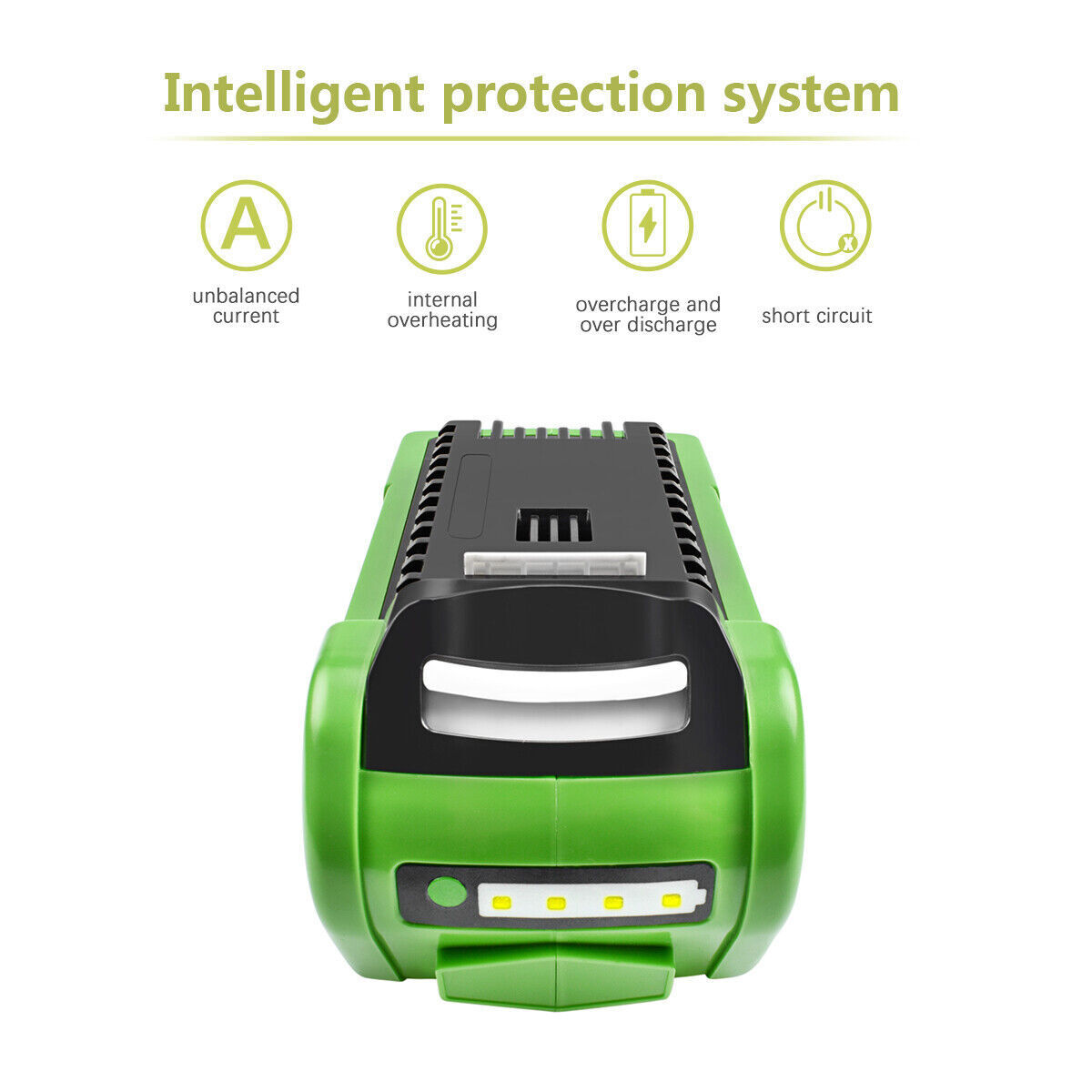 40V For Greenworks G-MAX Lithium Battery 29472 29462 29252 20202 40 Volt 6000mAh