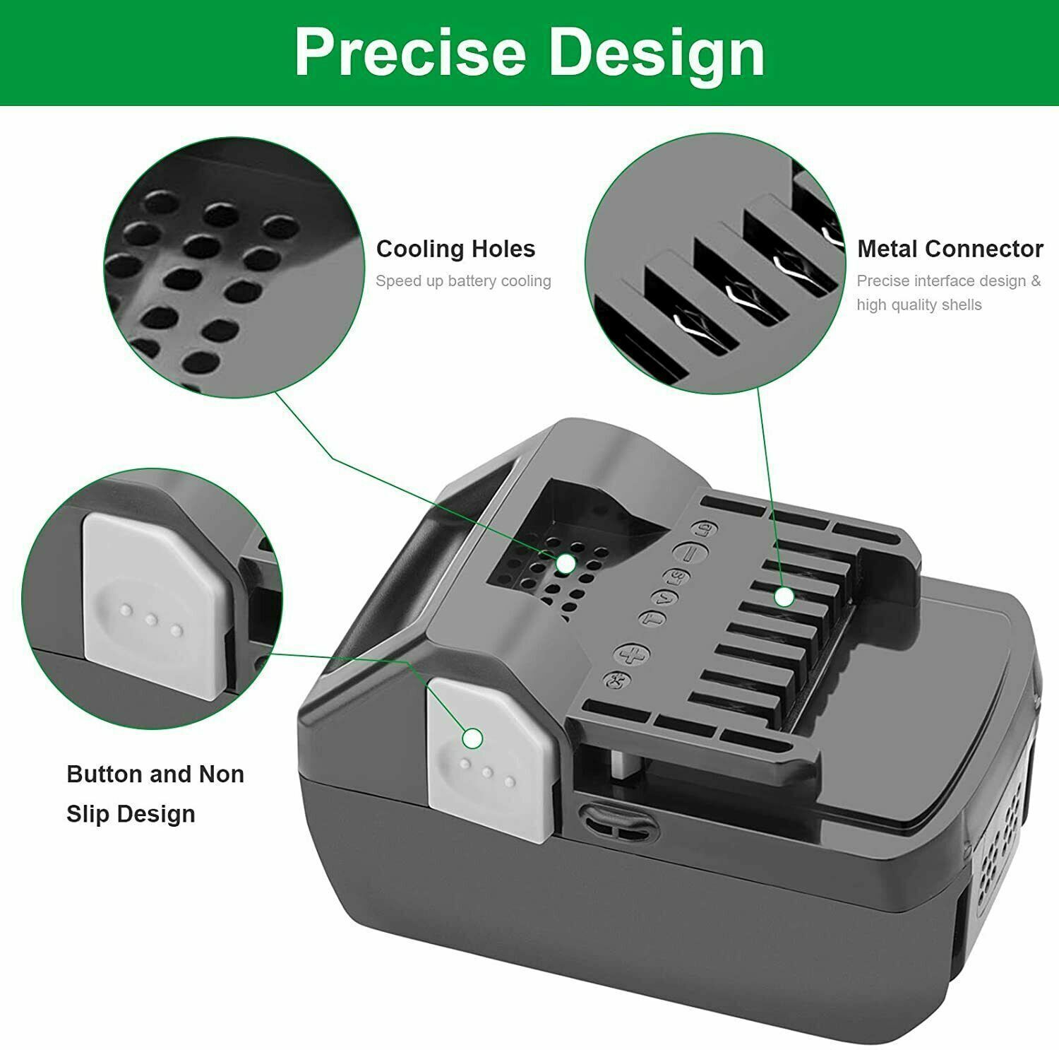 1-4Pack 4.0Ah For Hitachi 18V Battery BSL1850 BSL1840 BSL1830 BSL1815X Li-ion US