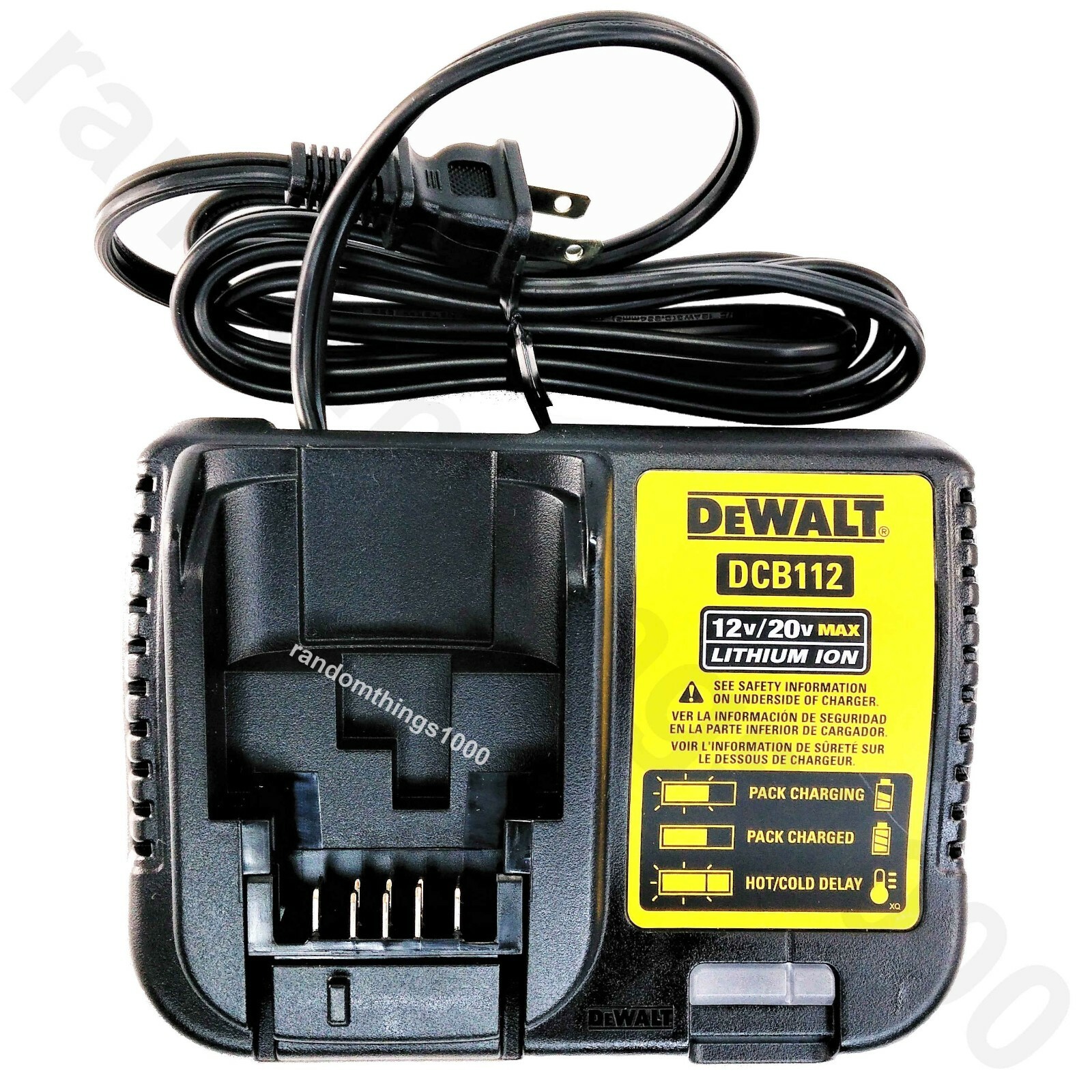 Dewalt DCB112 12V-20V MAX Genuine Lithium Ion Battery Charger for DeWalt tools