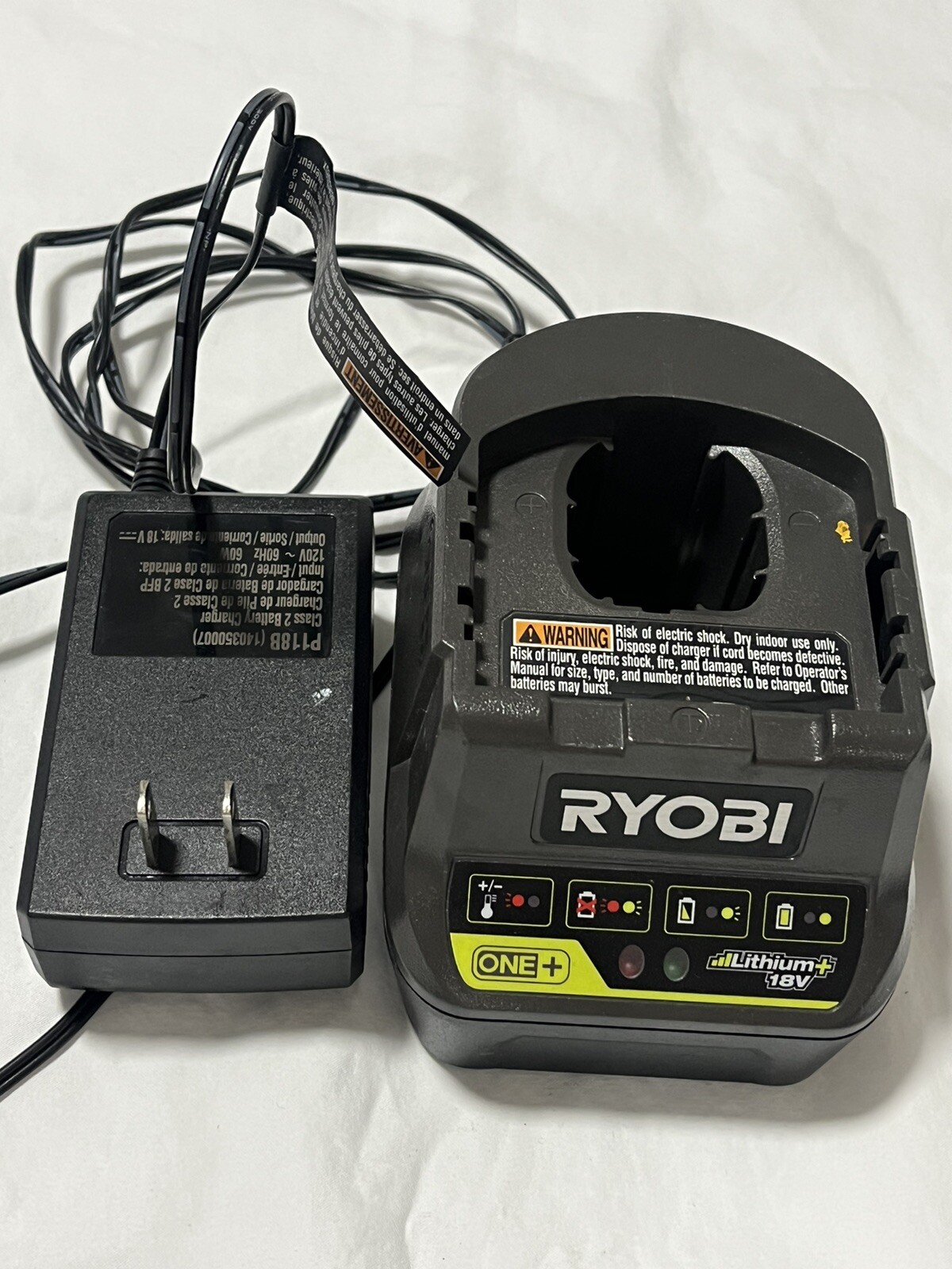 Ryobi – P118B One+ Lithium+ 18V Battery Charger 140350007