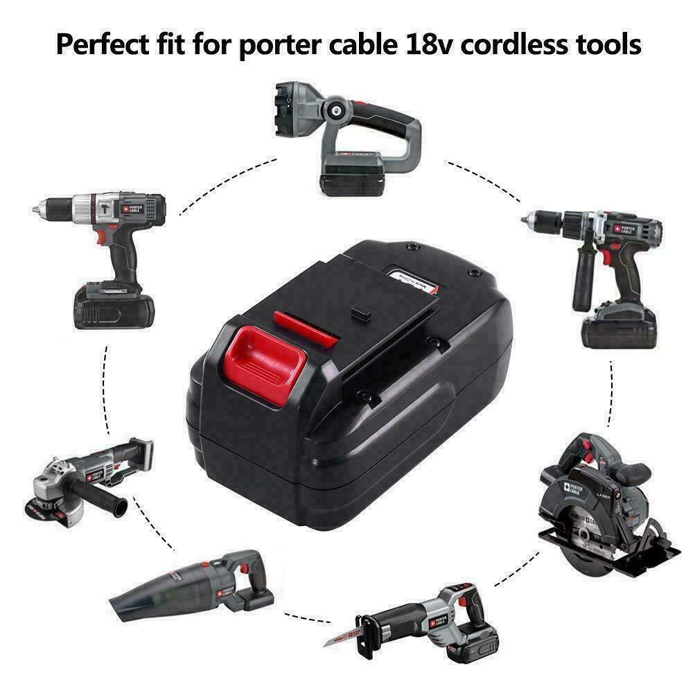 for Porter Cable 18 Volt PC18B Battery 18V PCMVC PCXMVC or Charger Cordless Tool