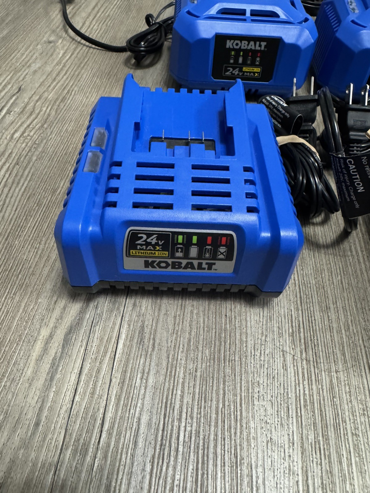 Kobalt 24V Max Power Tool Lithium Battery Charger Lot 8 Chargers No Batteries