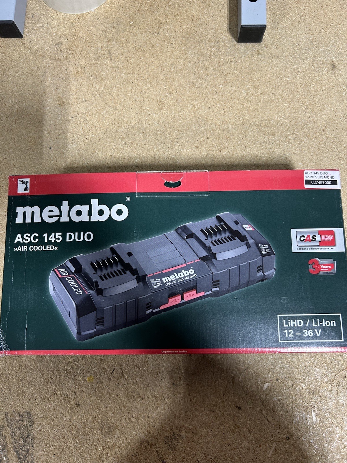 Metabo Asc 145 Duo Air Cooled Charger Brand New 627497000