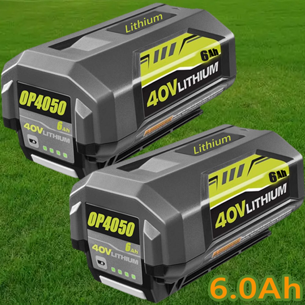 2PCS For RYOBI 40V OP4050 High Capacity Battery OP4050 OP4015 Lithium Battery