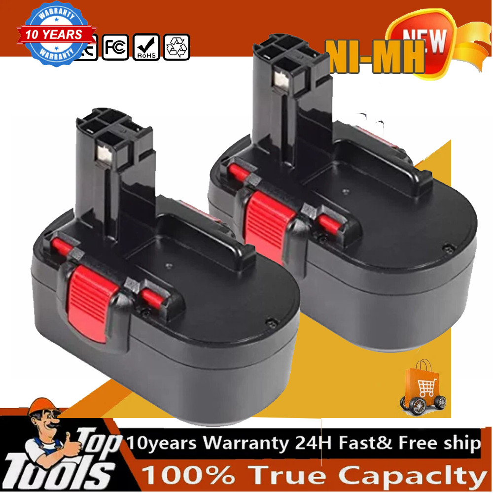 2 Pack 18 Volt 4.8Ah Battery for Bosch BAT025 BAT180 BAT181 BAT189 BAT026 BAT160