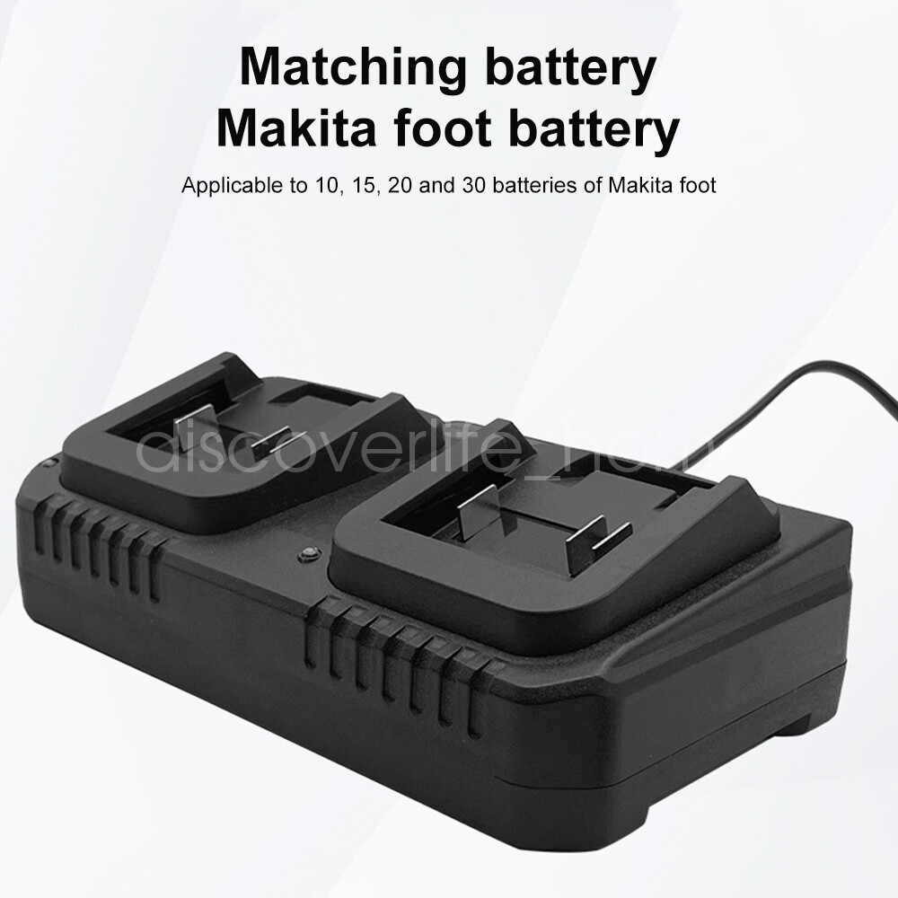 2 Slot For Makita Lithium-Ion Battery Charger 18V 21V Power Tool Rapid Charger