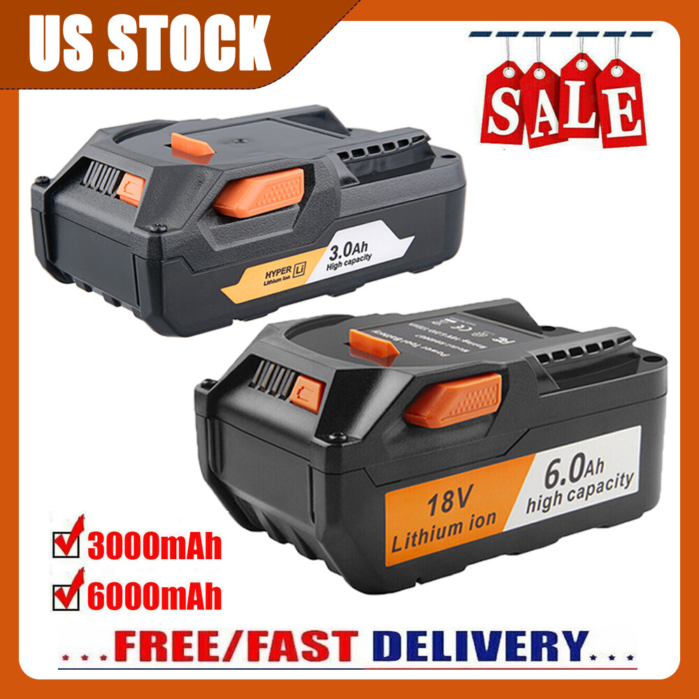 1-4x for Ridgid R840085 Lithium Battery Rigid 18V 6.0/3.0ah R840087 Power Tools