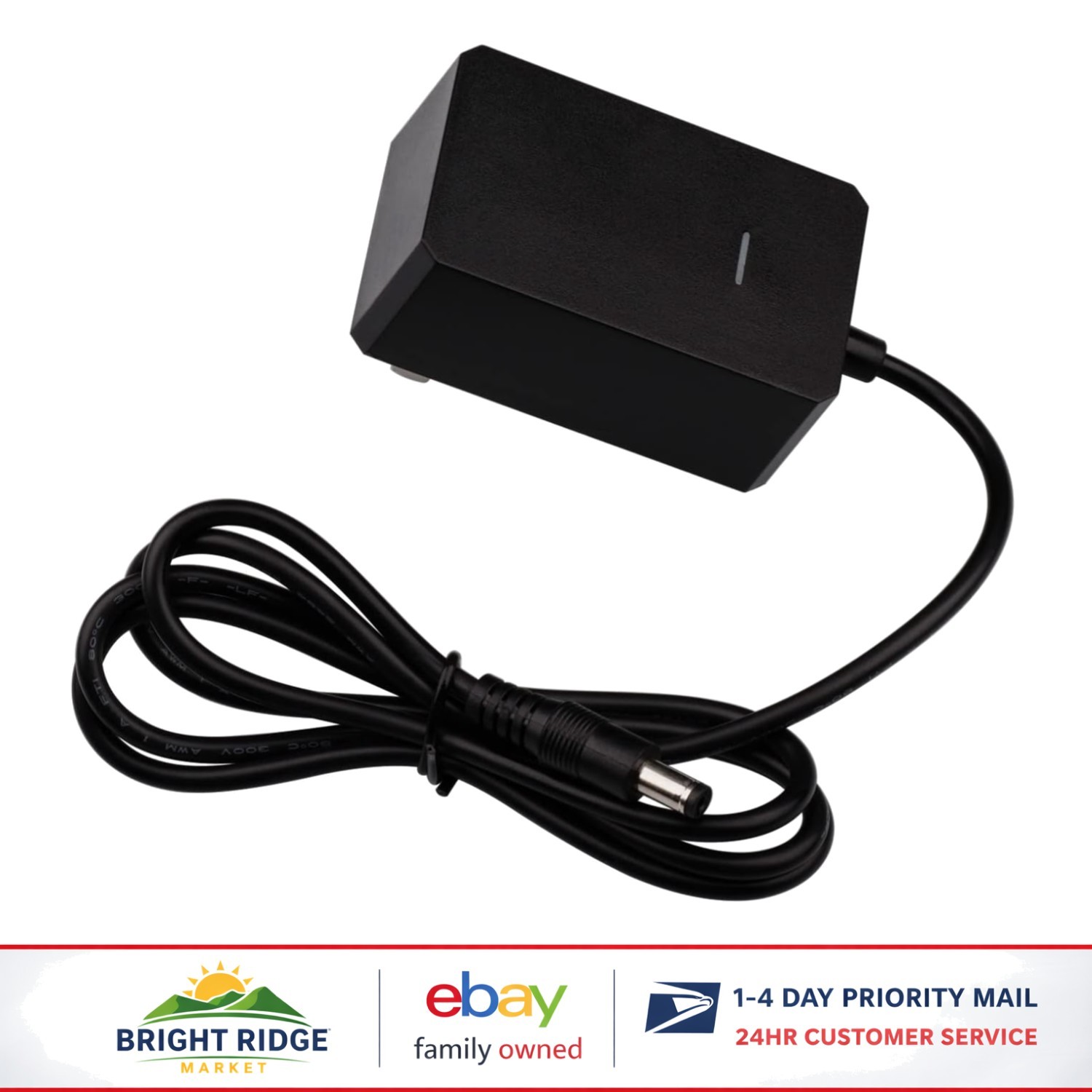 Portable 29.4V Charger with Multiple Barrel Connectors for Broad Compatibility