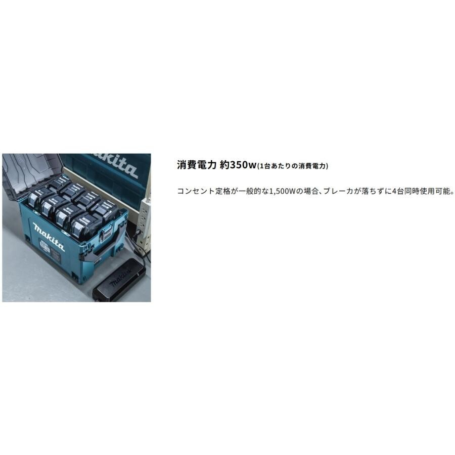 Makita 40Vmax Multi-port Charging Case A-78352 BCC02 12-port Charger