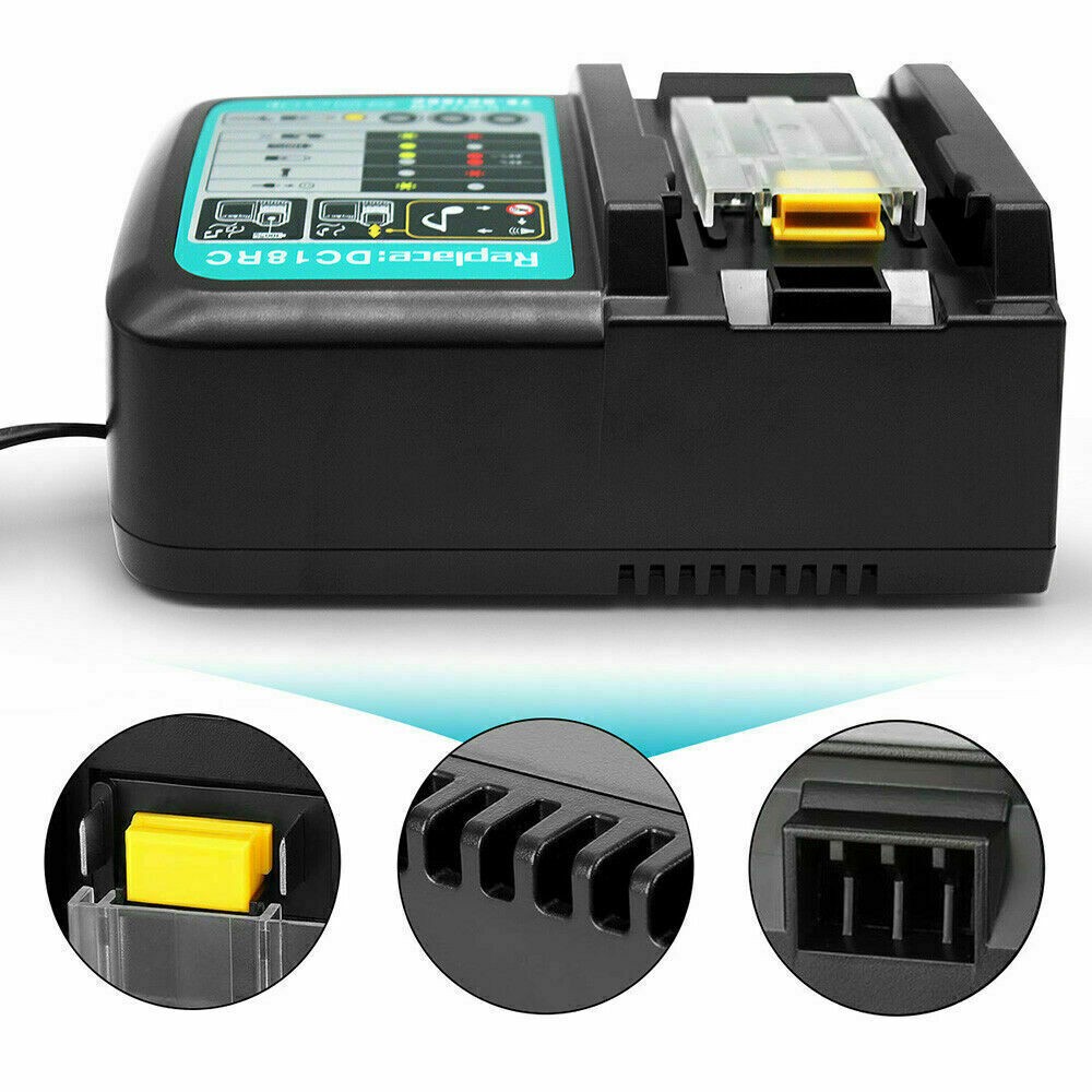 3.0A 18V Rapid Li-ion DC18RC Charger for Makita All 7.2V-18V LXT Lithium Battery