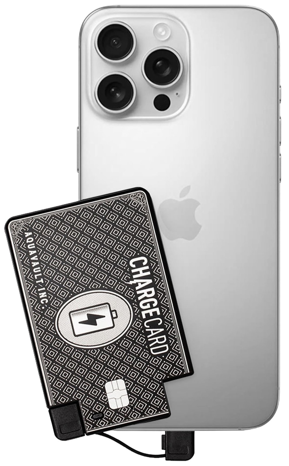 Aquavault Slim Emergency Power Bank In Steel For Iphone 6-17 –