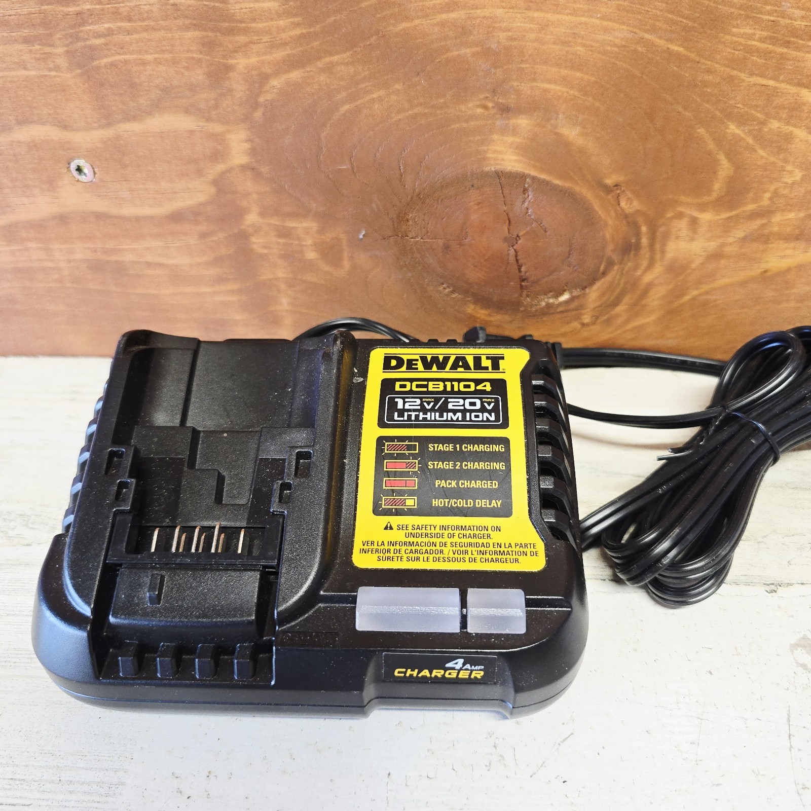 DeWALT Battery Chargers DCB1104 12V/20V MAX Li-Ion Black Yellow