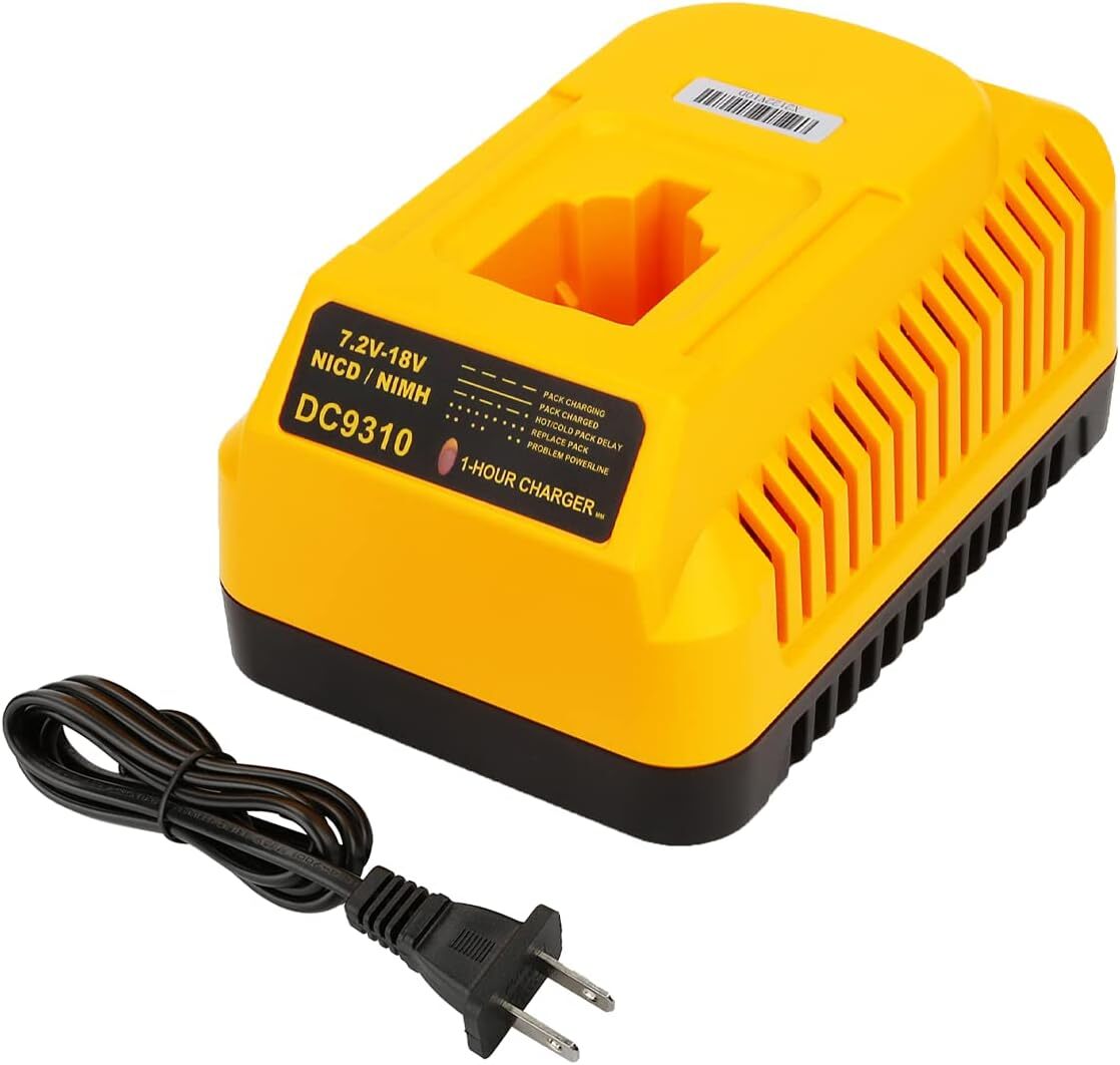 For Dewalt DC9310 Rapid Battery Charger XRP NI-CD DC9096 DC9098 DC9099 7.2V-18V