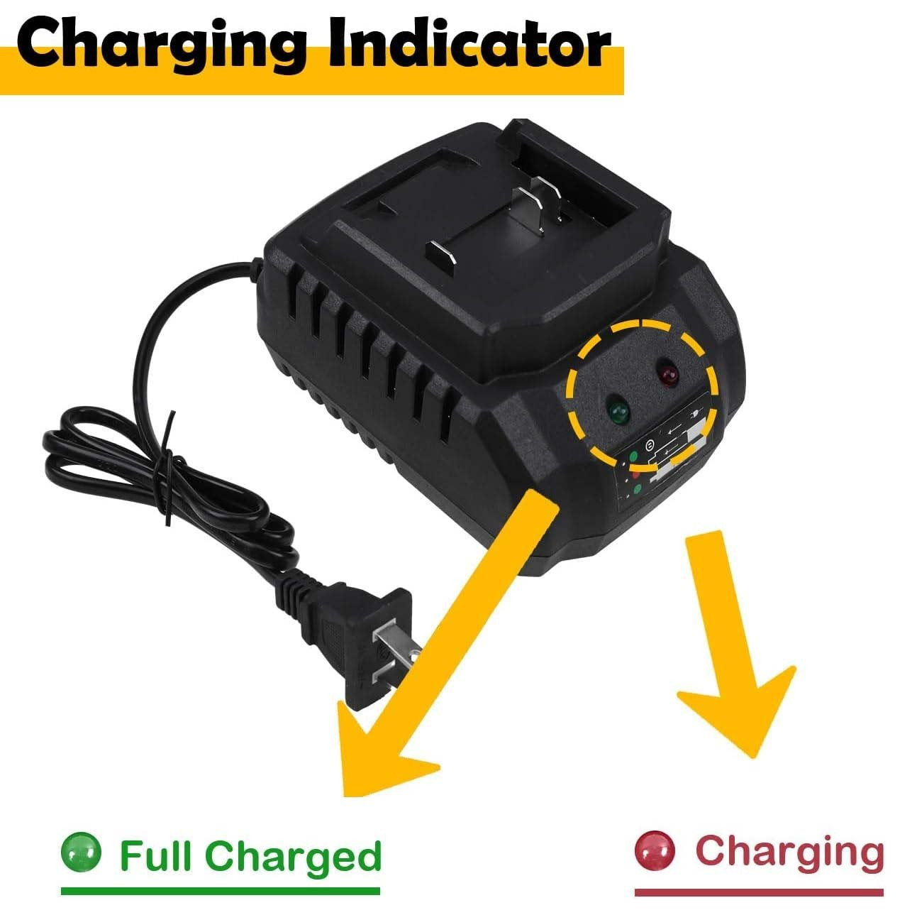 21V Lithium Battery Charger for Cordless Power Tools Universal Fast Charging US