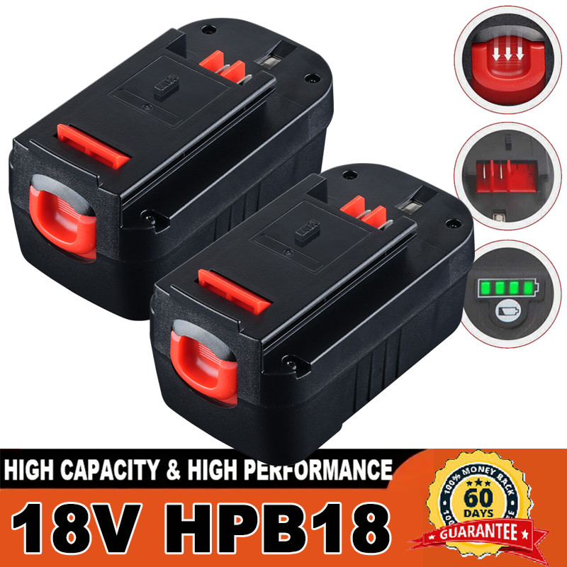 2Pack 18V 7.0Ah For Black and Decker 18 Volt Lithium-Ion Battery HPB18 HPB18-OPE