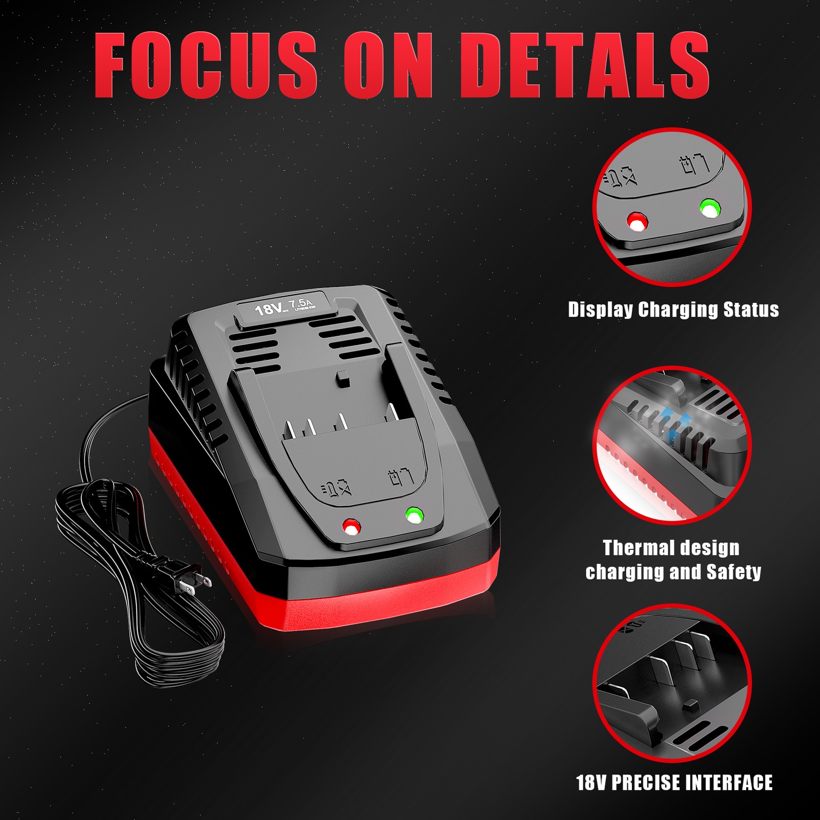 Quick Battery Charger for Bosch BC660 14.4V-18V Lithium Battery BC1880 BAT619G