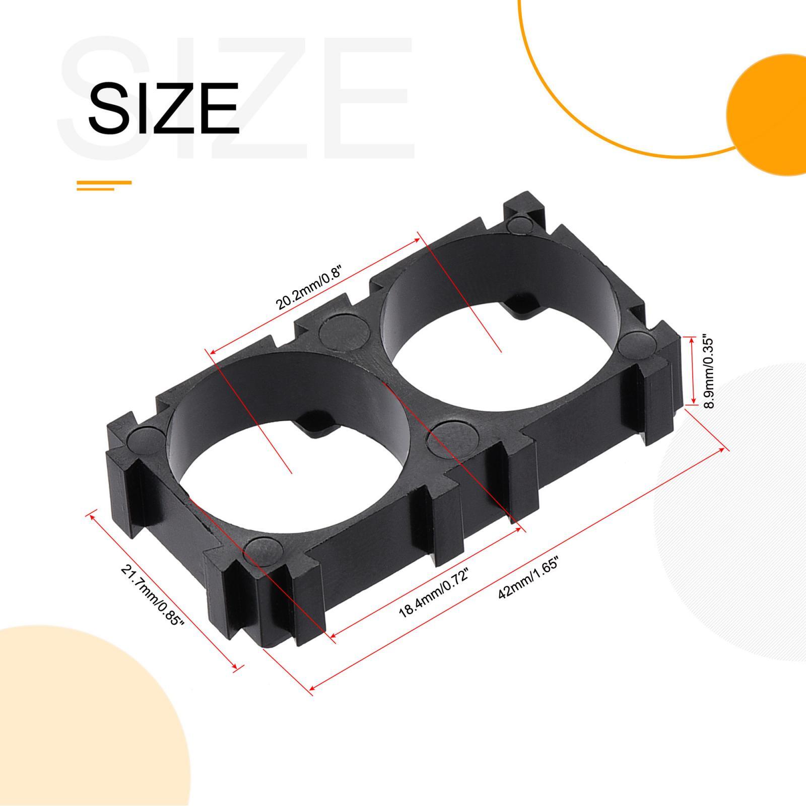 18650 Battery Holder Bracket 2 x 1 18.4mm Diameter for DIY Battery Pack 10 Pcs