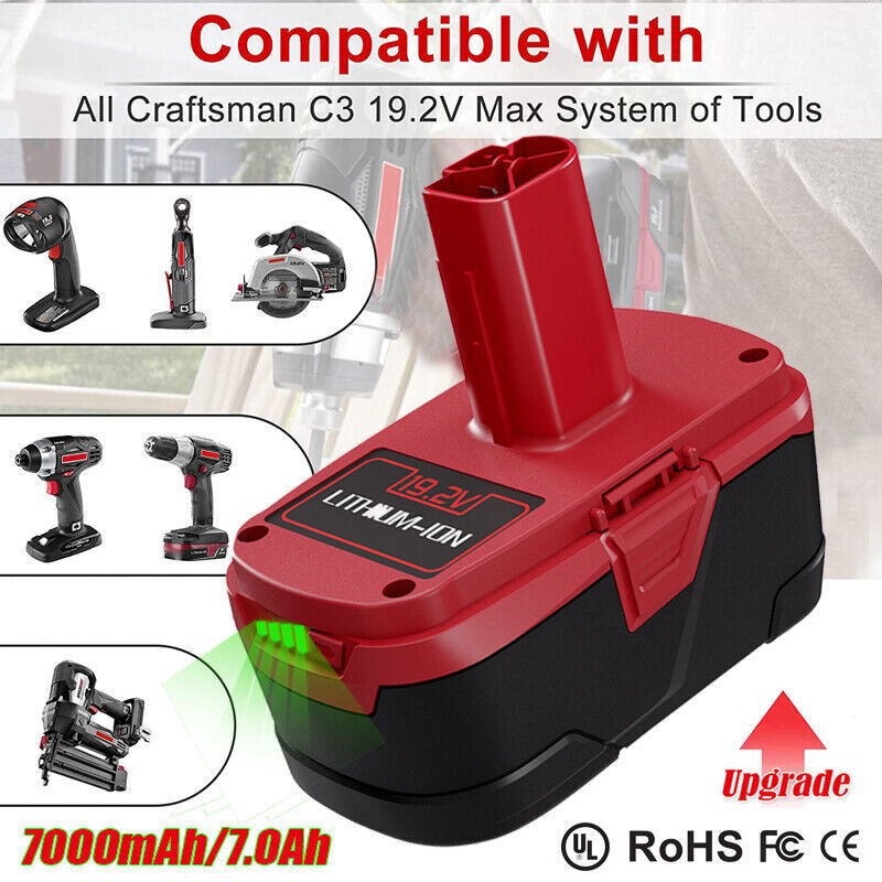 2X 19.2 Volt PP2030 For Craftsman C3 7.0Ah Lithium XCP Battery 11375 130279005
