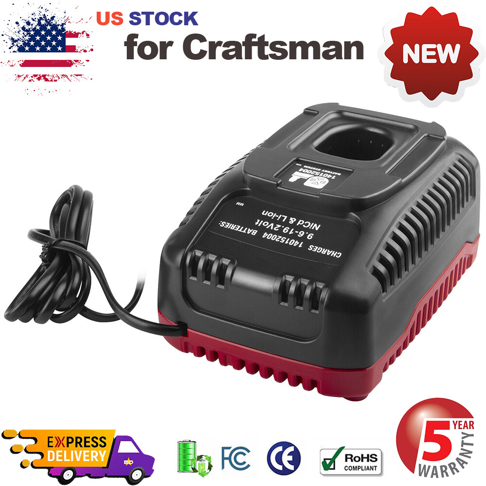 Battery Charger for Craftsman Diehard C3 9.6-19.2V XCP Ni-Cd Lithium-Ion Battery
