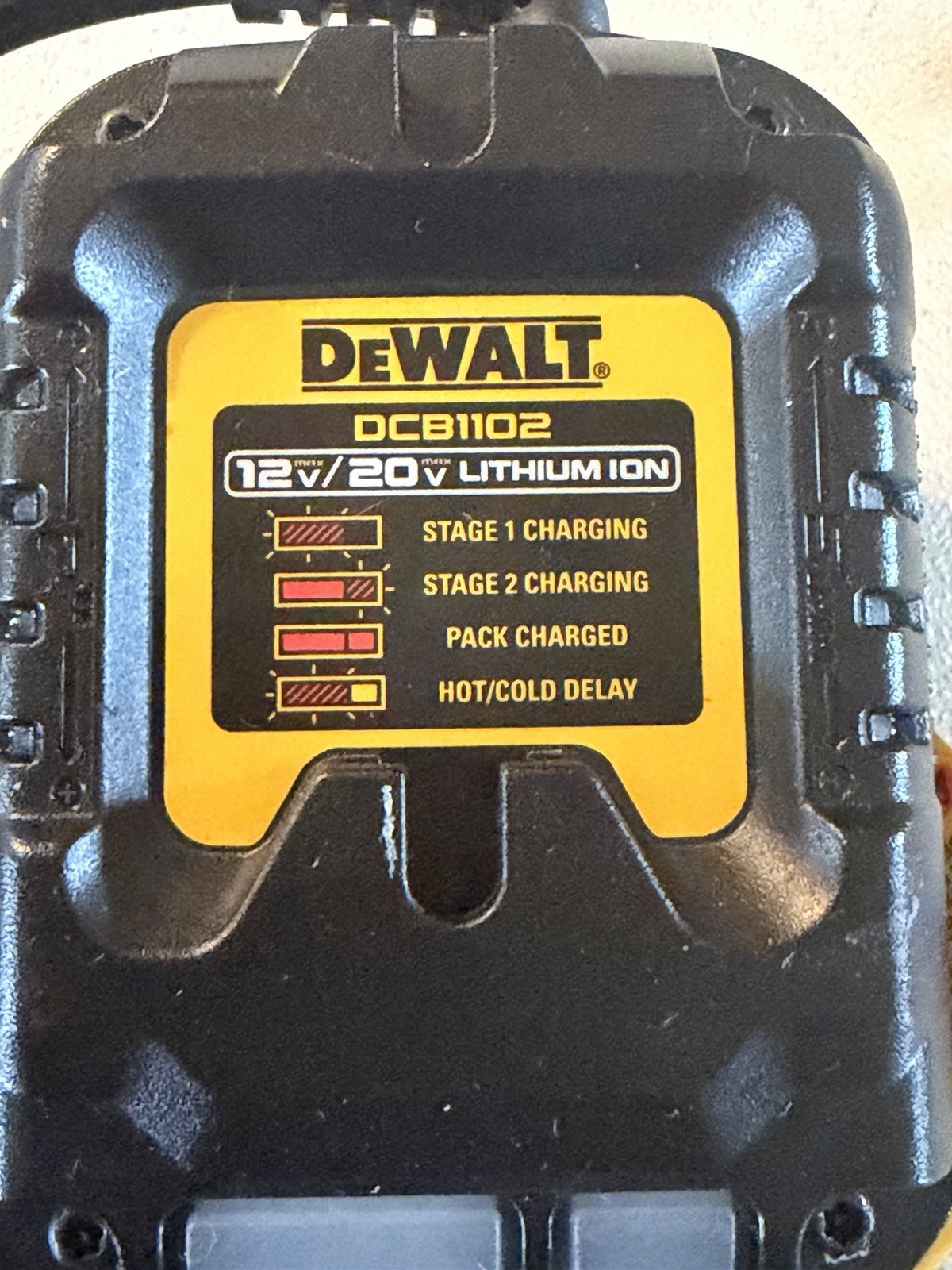 DEWALT DCB1102 12V 20V MAX Lithium-Ion Battery Charger Genuine OEM XR