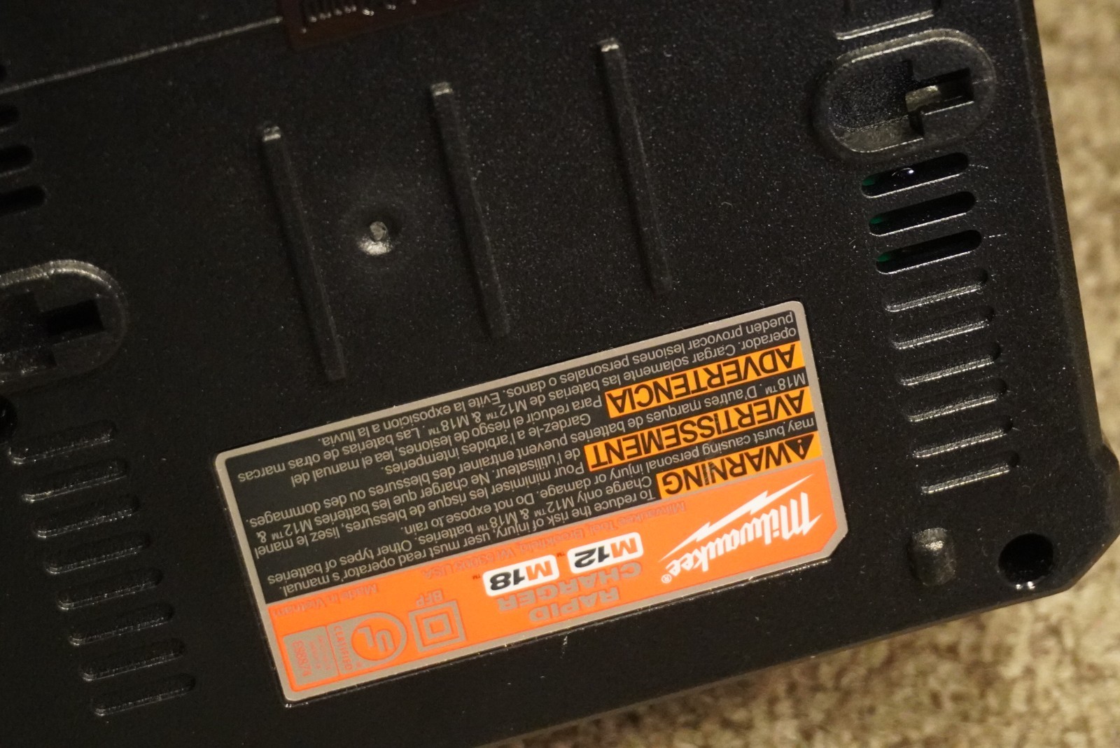 Milwaukee M12-18FC Rapid Charger for M12 & M18 12V 18V