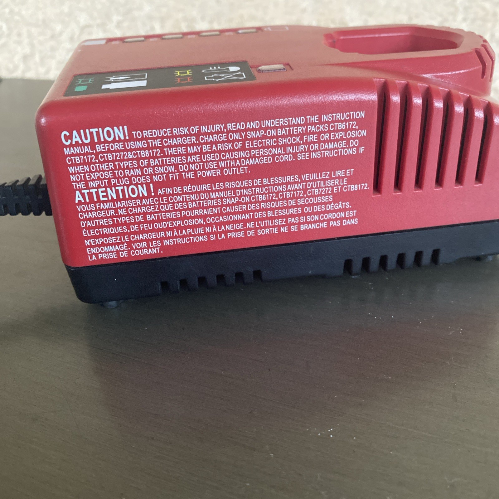 Snap-on CTC772 Lithium Battery Charger 7.2V 14.4V