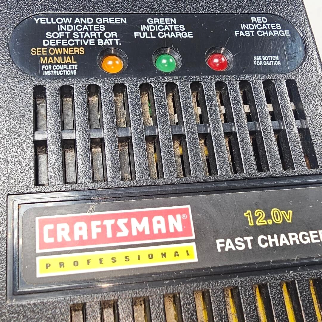 Craftsman Professional 12.0v Dual Charge Rate Battery Fast Charger 974412-001