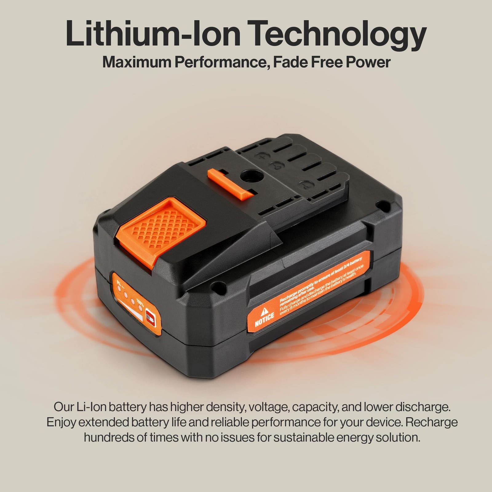 SuperHandy 48V 2Ah Battery – 88.8Wh Lithium-Ion 5 x 3.75 x 2 inches, Black