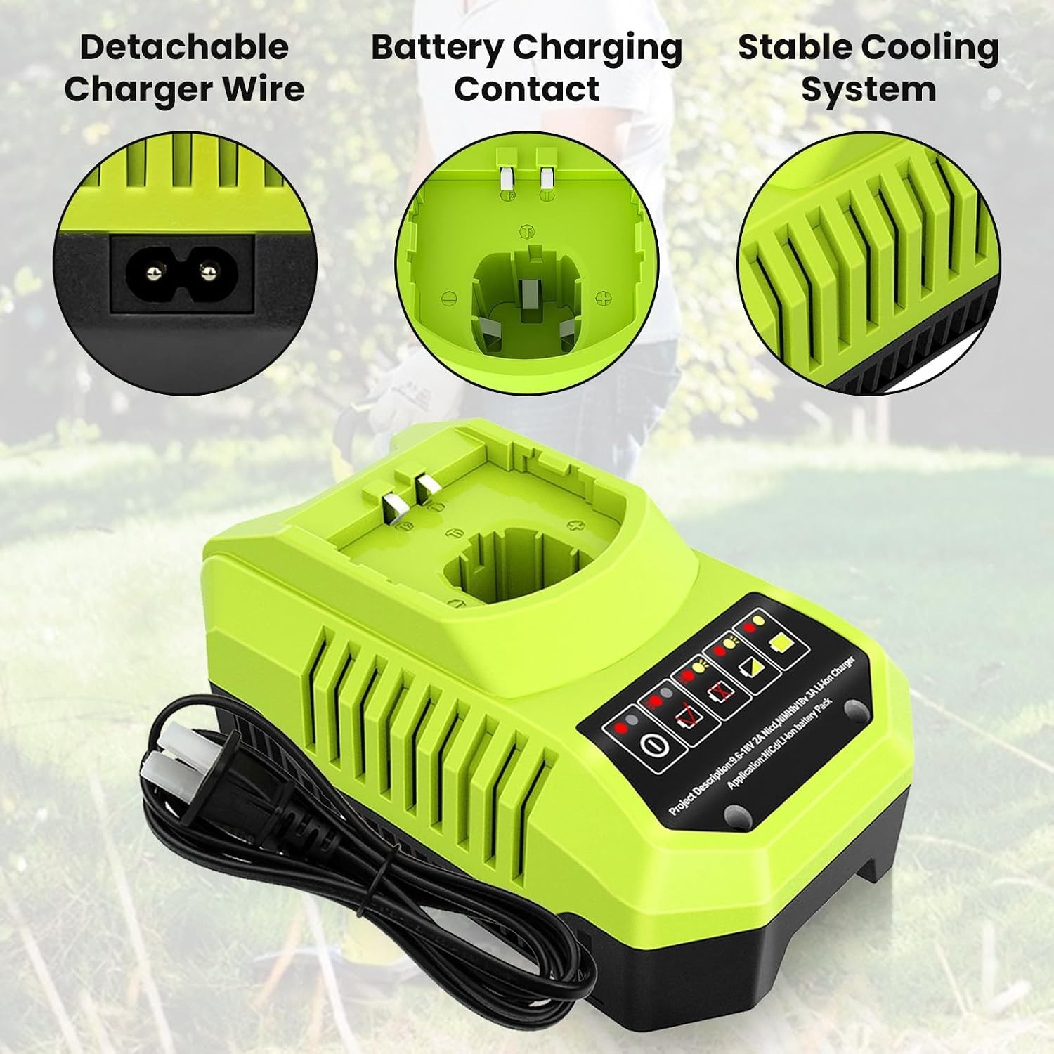 P117 Rapid Charger for Ryobi 18V Batteries – Safe & Efficient Charging Solution